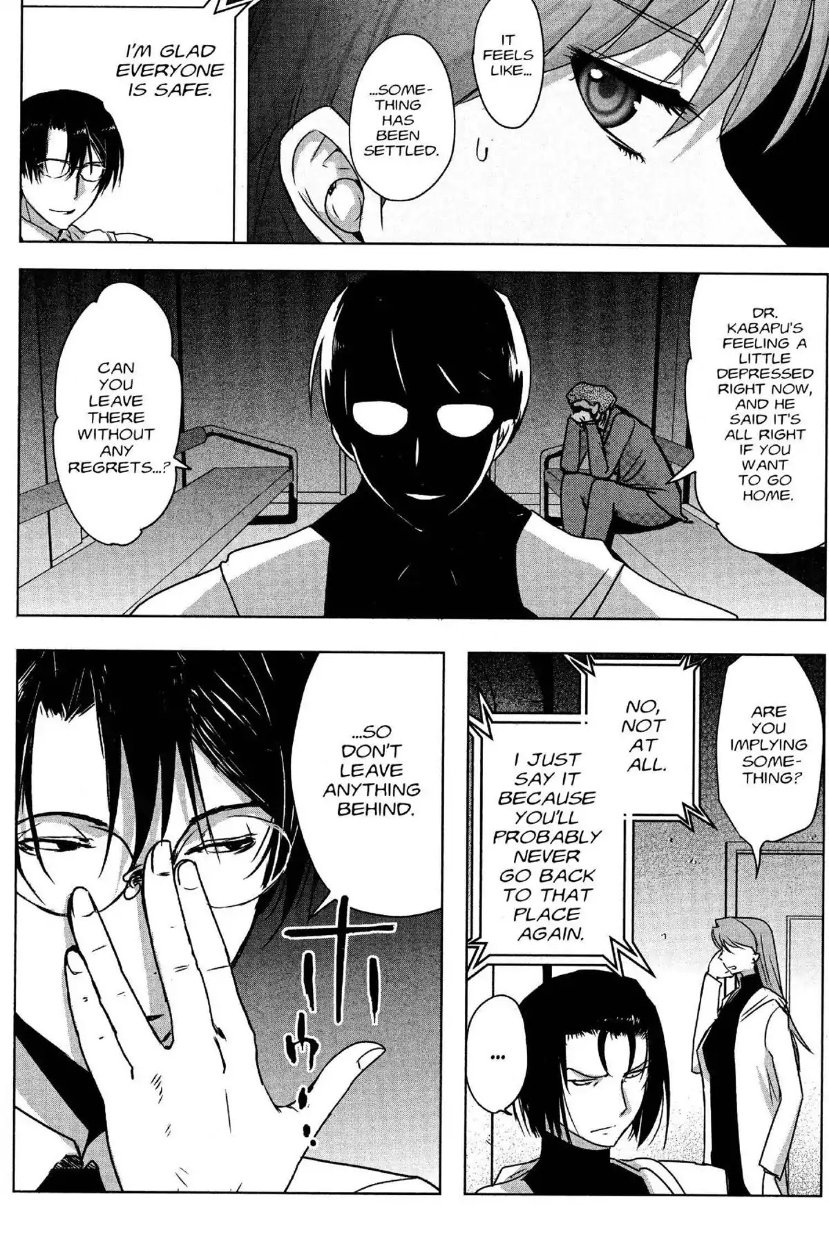Excel Saga Chapter 26.4 page 8 - Vol.26 Mission 4: Announcement: Plans to Conquer the City Have Been Cancelled