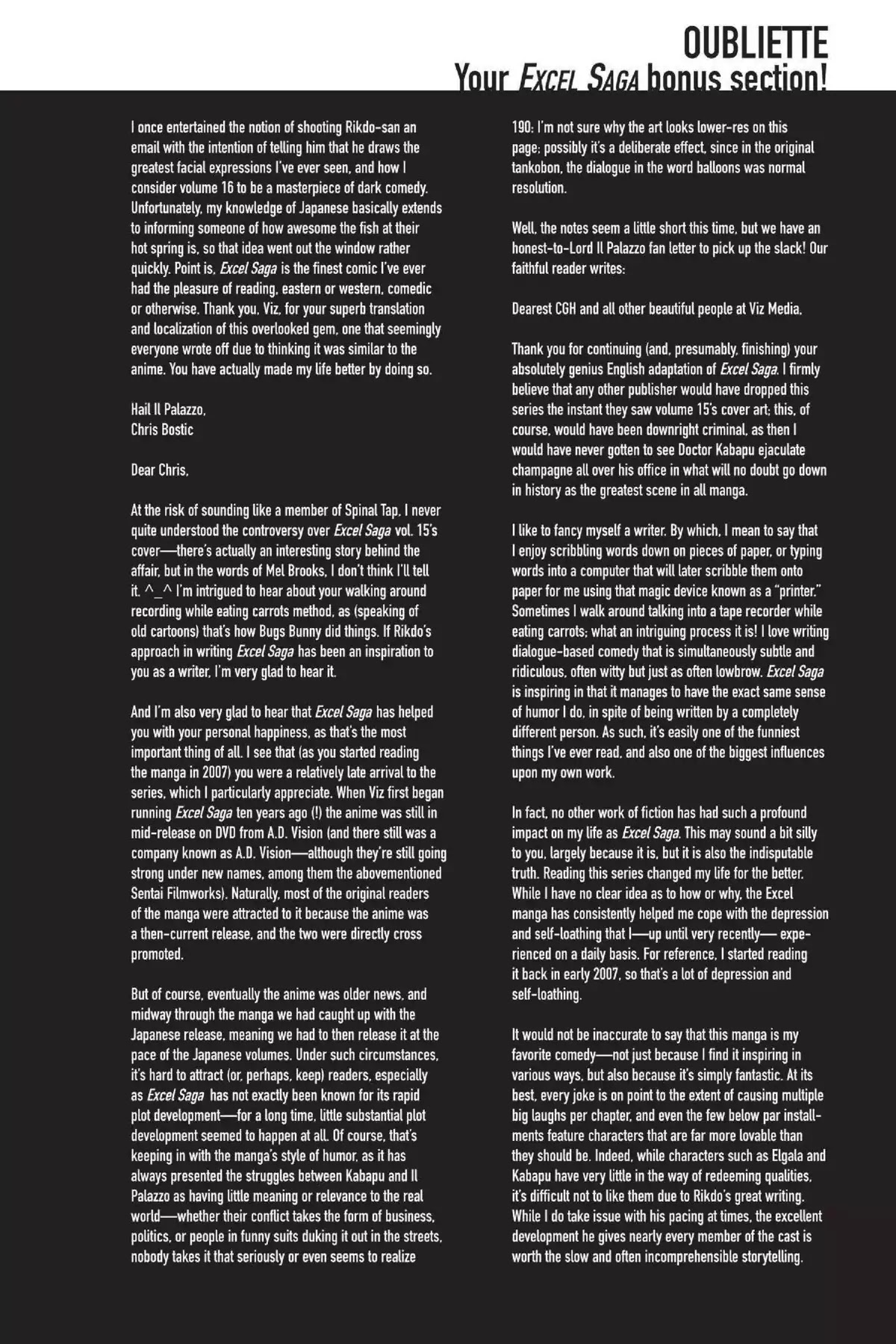 Excel Saga Chapter 26.6-5 page 7 - Vol.26 Oubliette: Excel Saga Bonus Section