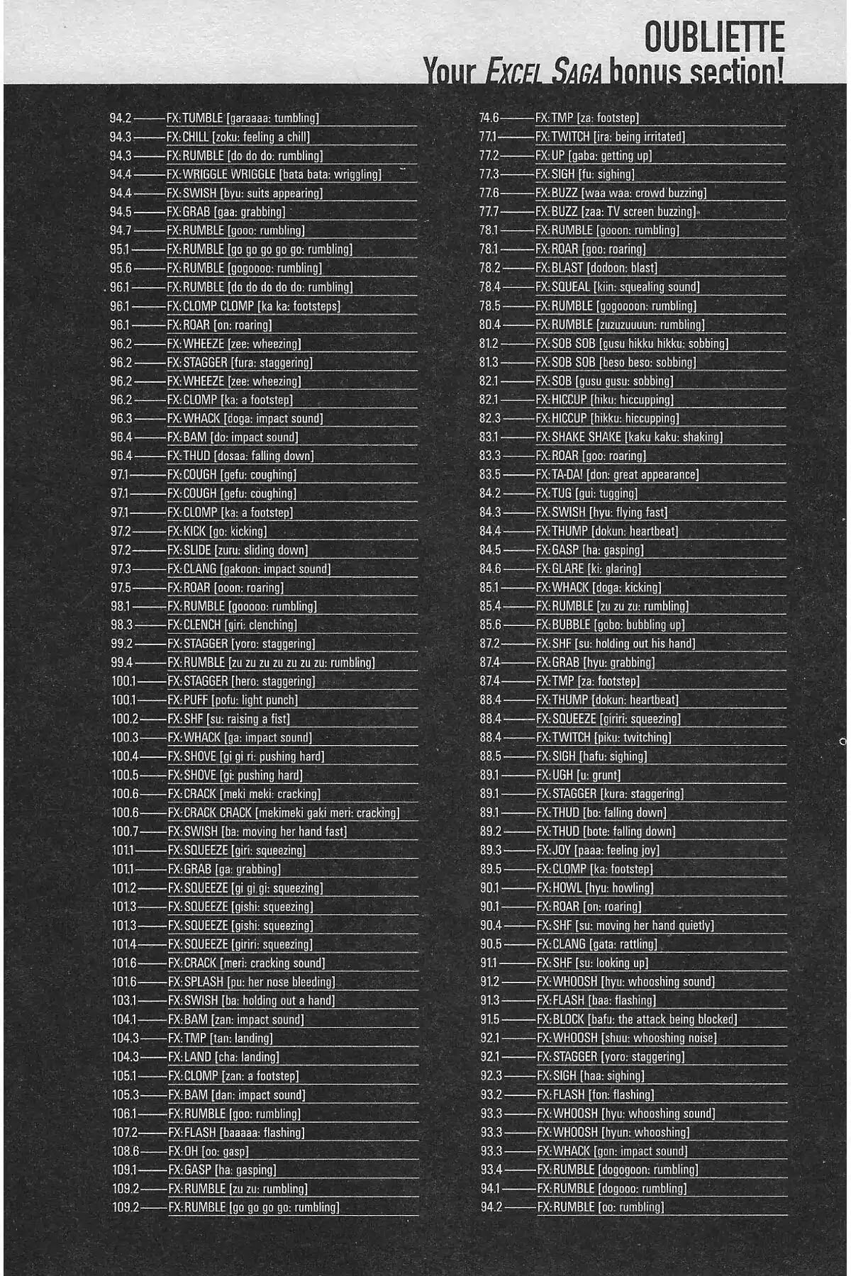 Excel Saga Chapter 27.5-5 page 3 - Vol.27 Oubliette: Excel Saga Bonus Section