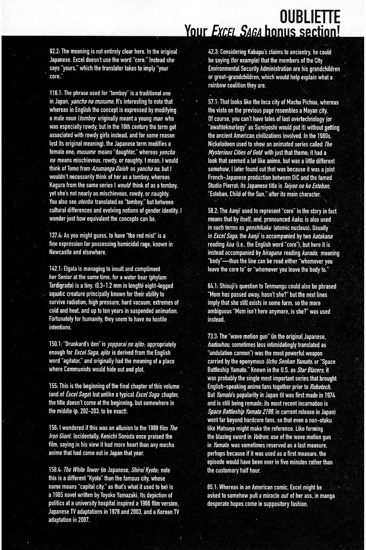 Excel Saga Chapter 27.5-5 page 9 - Vol.27 Oubliette: Excel Saga Bonus Section