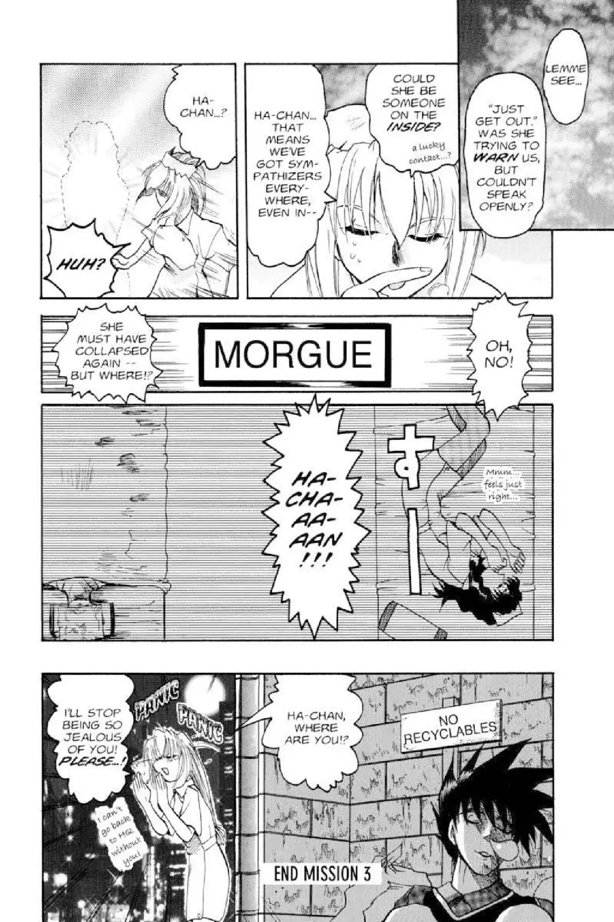 Excel Saga Chapter 3.3 page 23 - Vol.3 Mission 3: The Shape of White Color