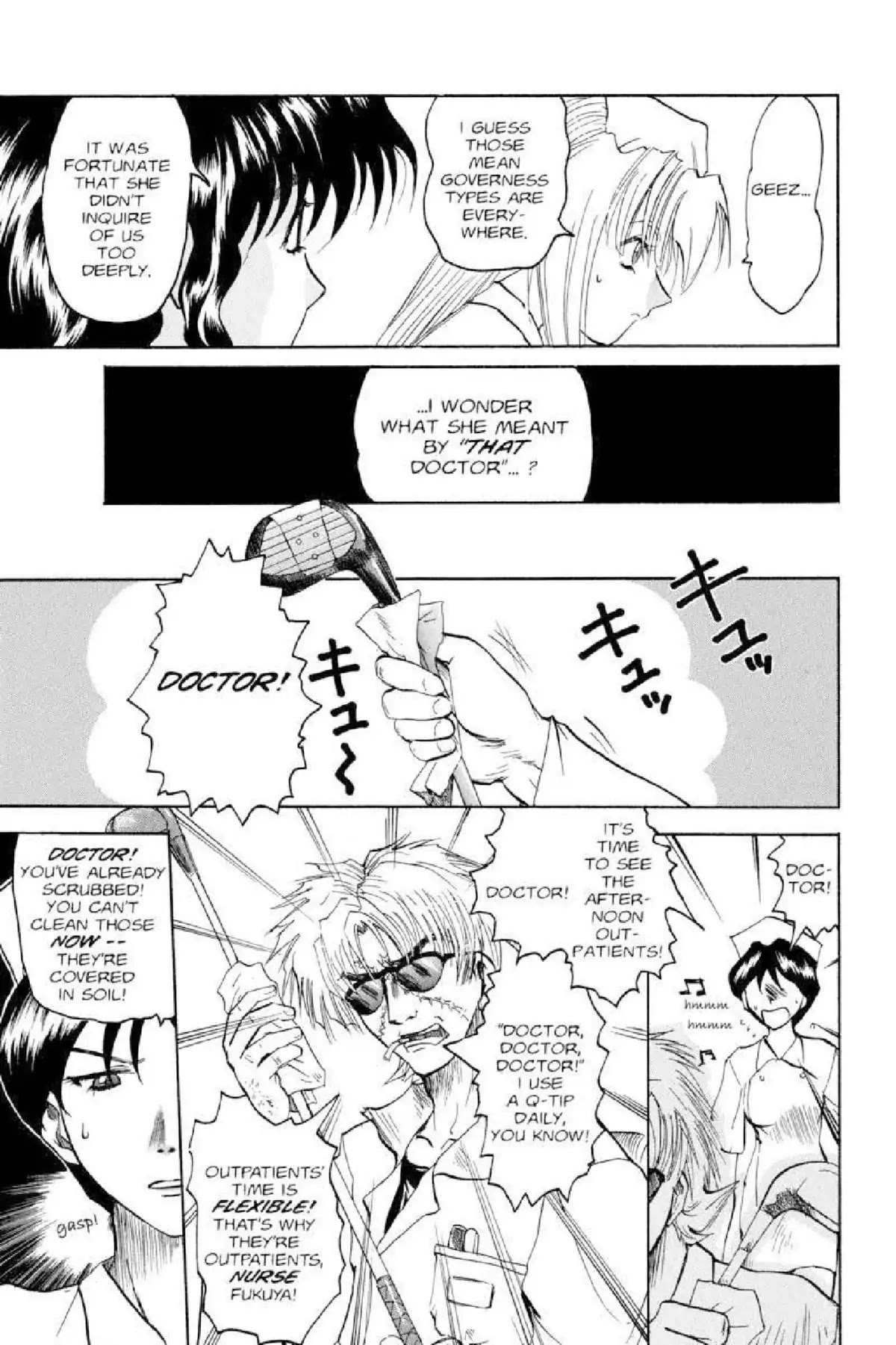 Excel Saga Chapter 3.3 page 8 - Vol.3 Mission 3: The Shape of White Color