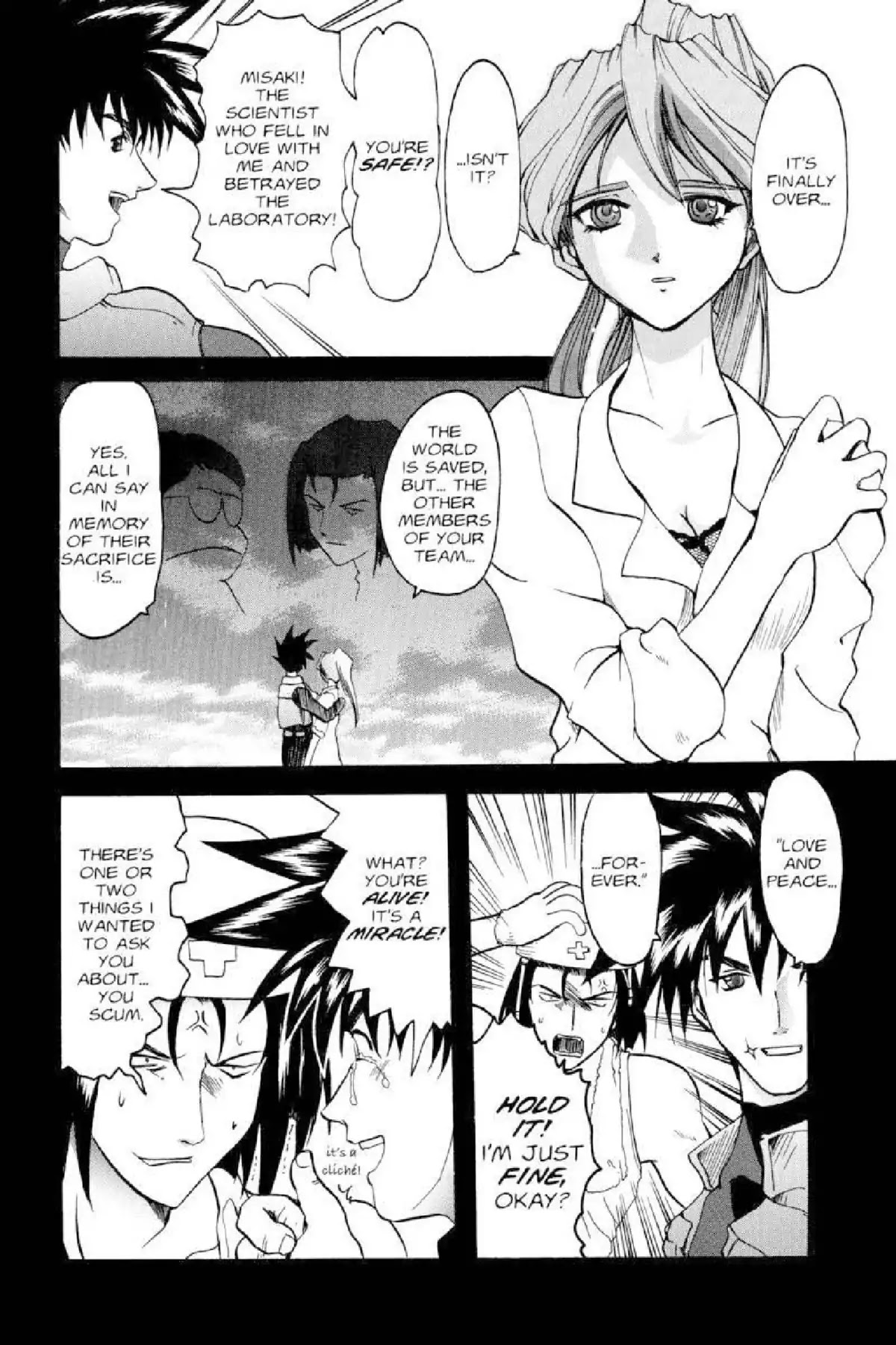 Excel Saga Chapter 3.4 page 15 - Vol.3 Mission 4: The Looking Glass of Delicate Bubbles
