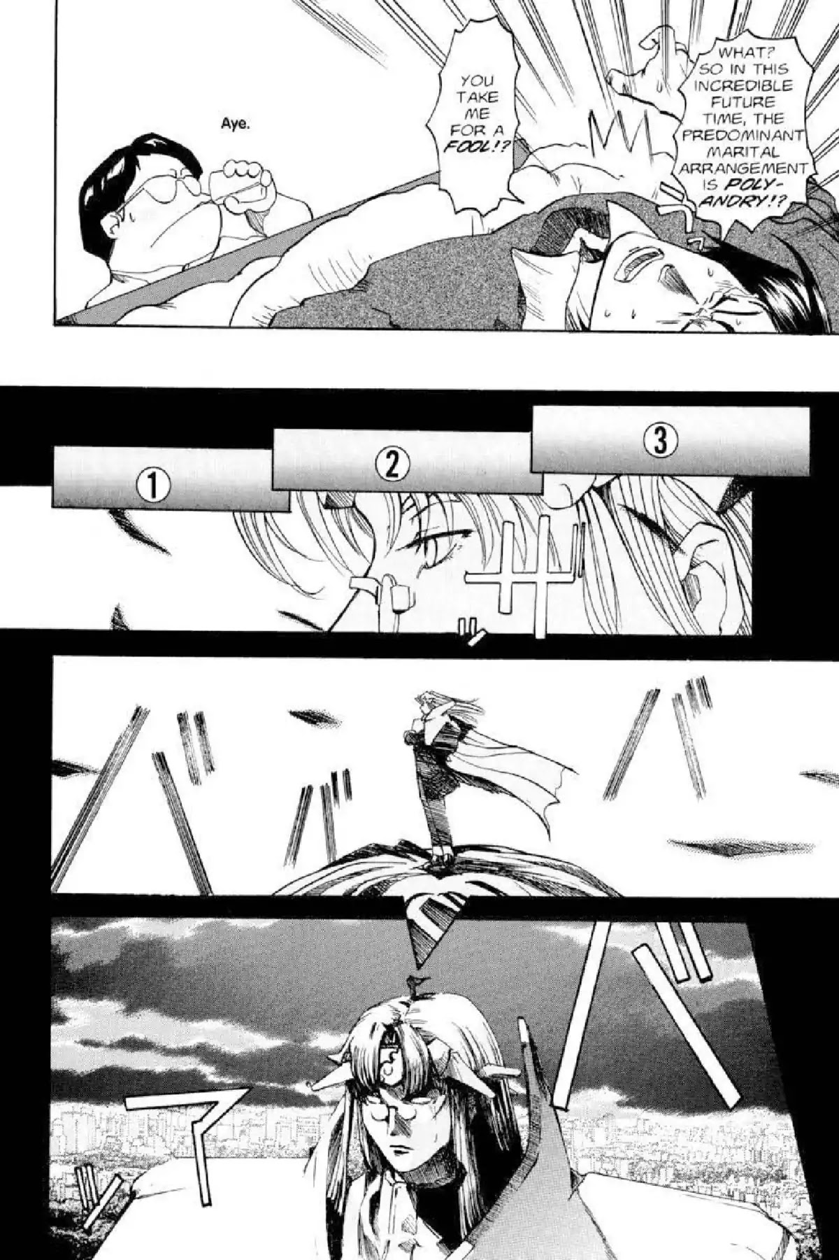 Excel Saga Chapter 3.4 page 3 - Vol.3 Mission 4: The Looking Glass of Delicate Bubbles