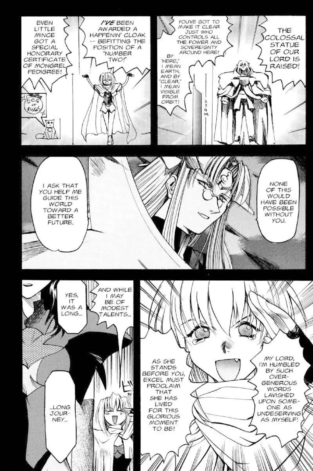 Excel Saga Chapter 3.4 page 5 - Vol.3 Mission 4: The Looking Glass of Delicate Bubbles
