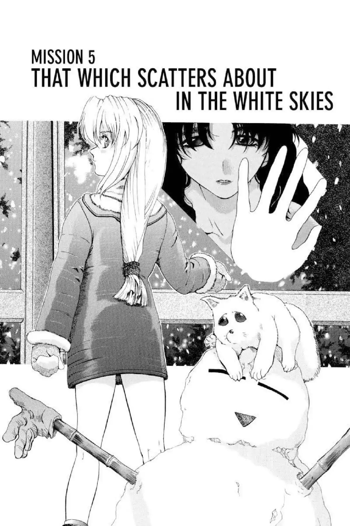 Excel Saga Chapter 3.5 page 1 - Vol.3 Mission 5: That Which Scatters About in the White Skies