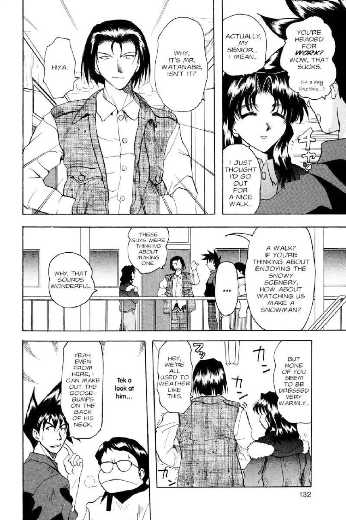 Excel Saga Chapter 3.5 page 17 - Vol.3 Mission 5: That Which Scatters About in the White Skies