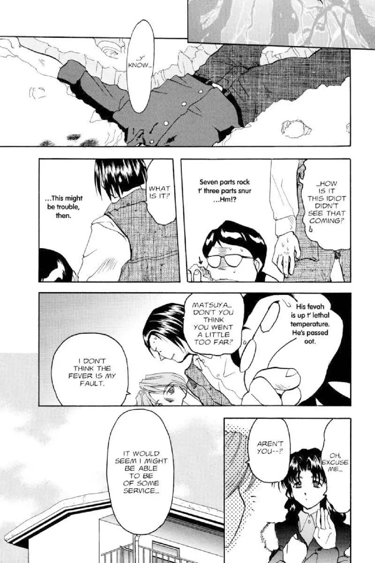 Excel Saga Chapter 3.5 page 22 - Vol.3 Mission 5: That Which Scatters About in the White Skies