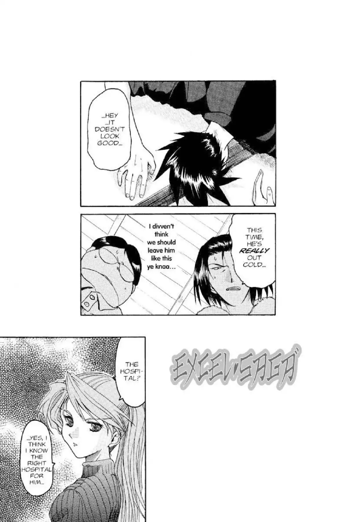 Excel Saga Chapter 3.5 page 24 - Vol.3 Mission 5: That Which Scatters About in the White Skies