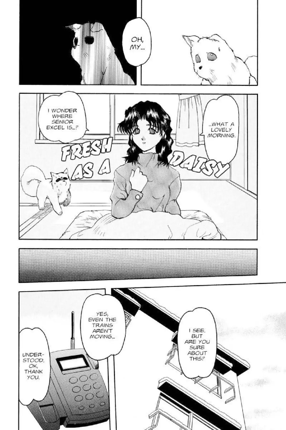 Excel Saga Chapter 3.5 page 9 - Vol.3 Mission 5: That Which Scatters About in the White Skies