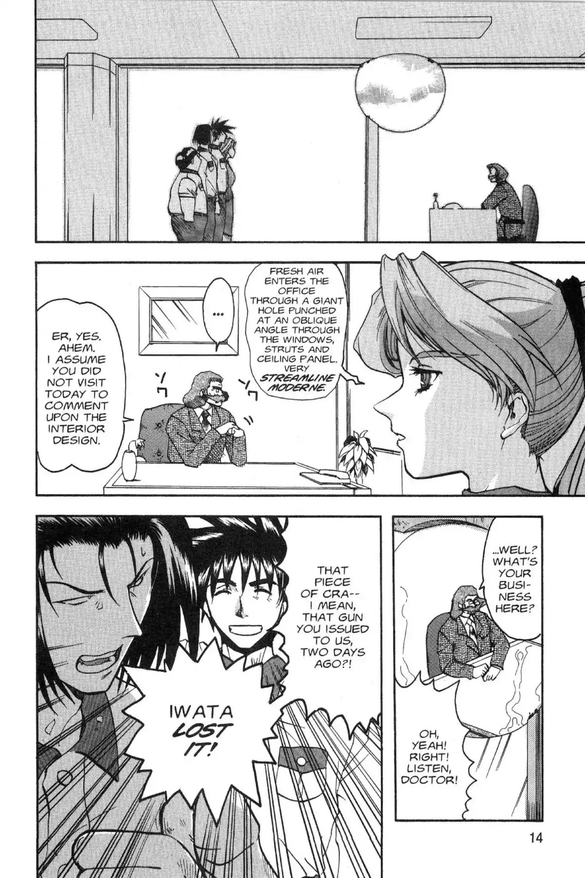 Excel Saga Chapter 4.1 page 14 - Vol.4 Mission 1: Unforeseen Choices