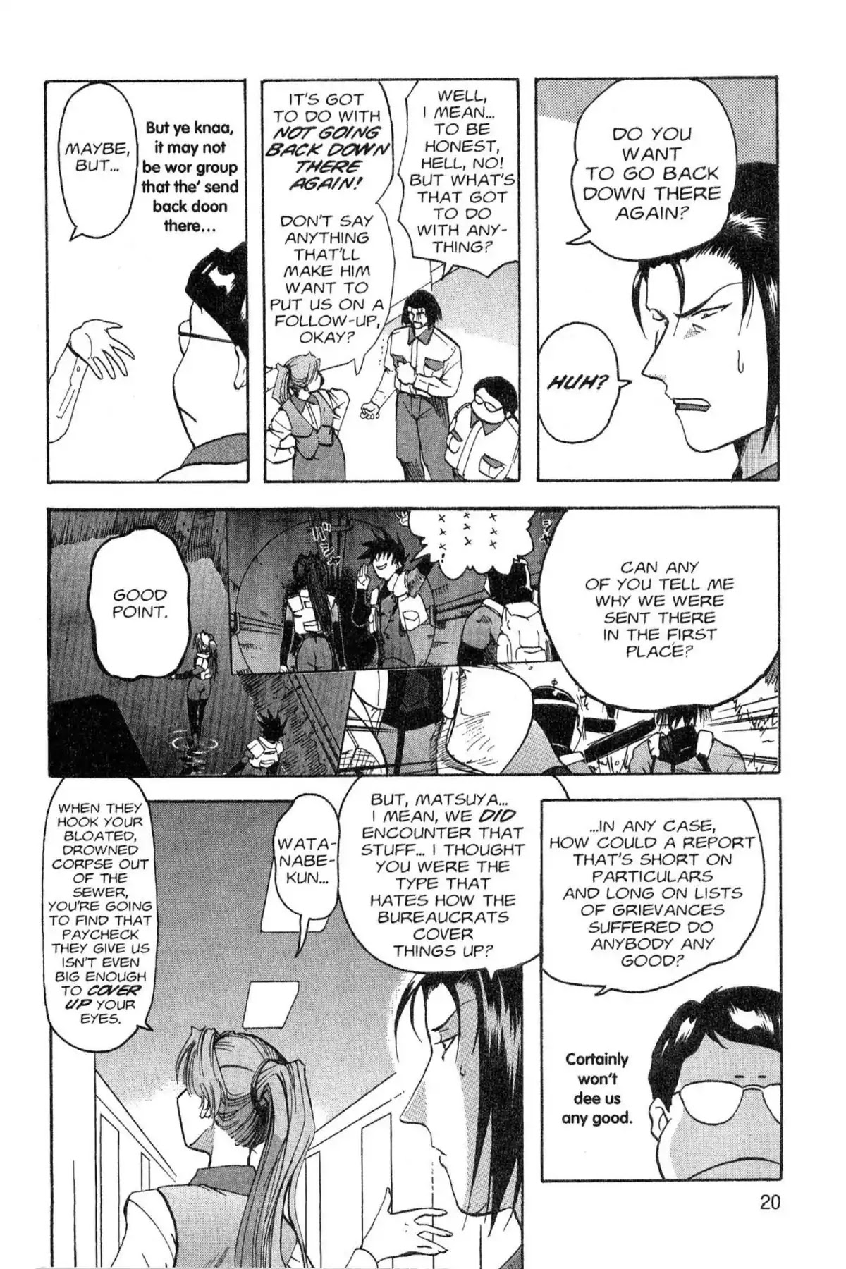 Excel Saga Chapter 4.1 page 20 - Vol.4 Mission 1: Unforeseen Choices
