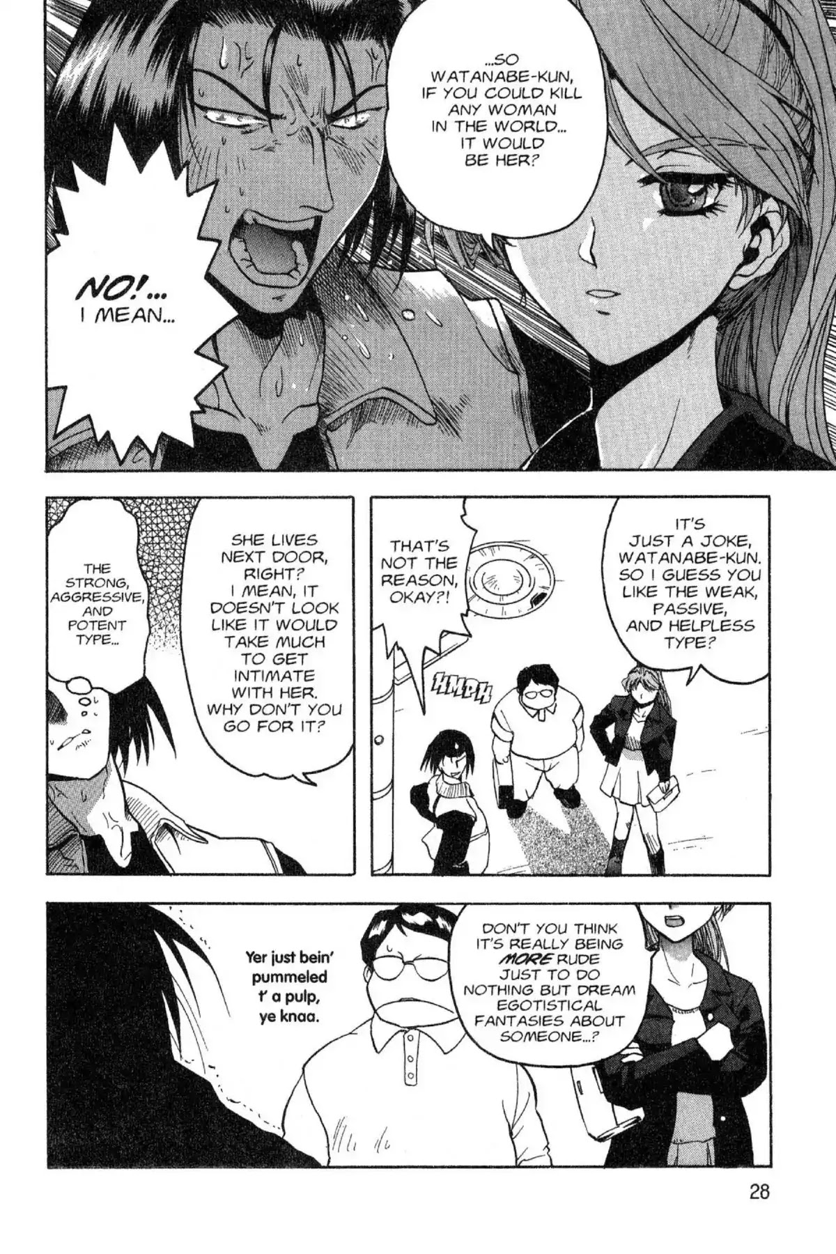 Excel Saga Chapter 4.1 page 28 - Vol.4 Mission 1: Unforeseen Choices