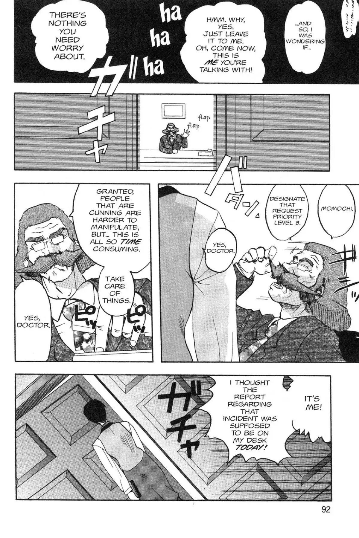 Excel Saga Chapter 4.4 page 10 - Vol.4 Mission 4: 23 Hours, 56 Minutes, and 4 Seconds in the Life of Dr. Kabapu