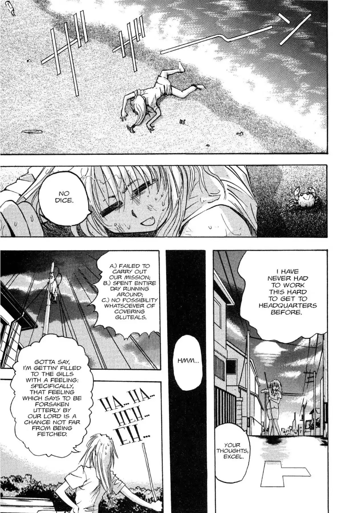 Excel Saga Chapter 6.1 page 13 - Vol.6 Mission 1: Mirrors and Eyes