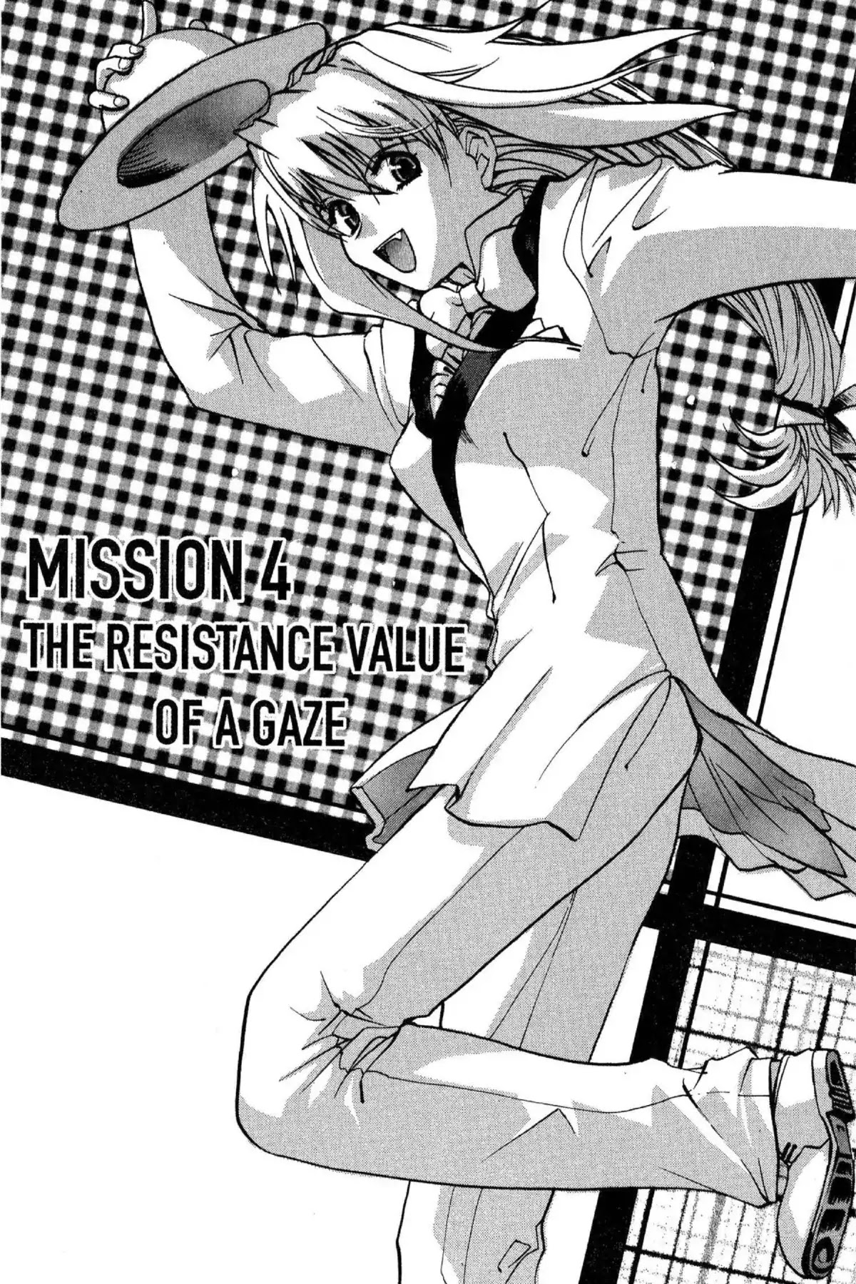 Excel Saga Chapter 6.4 page 2 - Vol.6 Mission 4: The Resistance Value of a Gaze