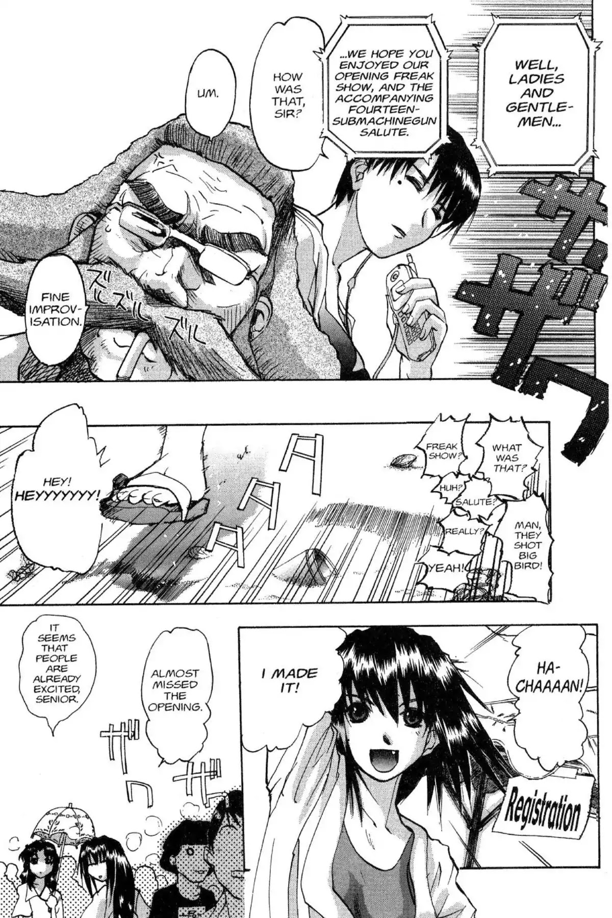 Excel Saga Chapter 7.4 page 13 - Vol.7 Mission 4: Wings to Eternity (T-Minus)