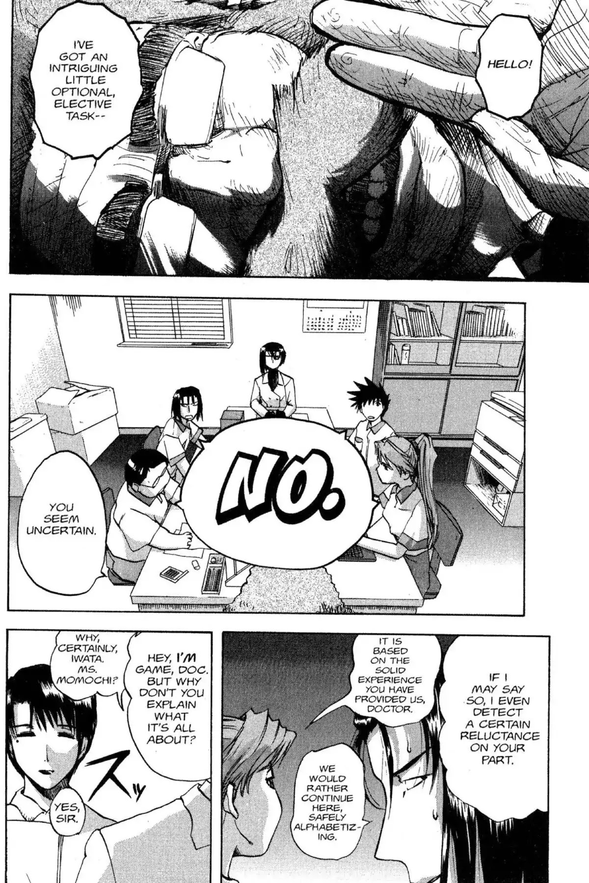 Excel Saga Chapter 7.4 page 6 - Vol.7 Mission 4: Wings to Eternity (T-Minus)