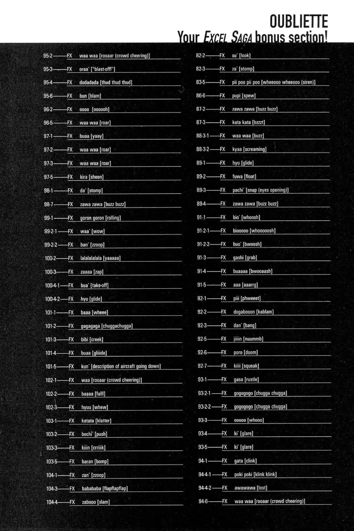 Excel Saga Chapter 7.8-5 page 5 - Vol.7 Oubliette (Excel Saga Bonus Section)