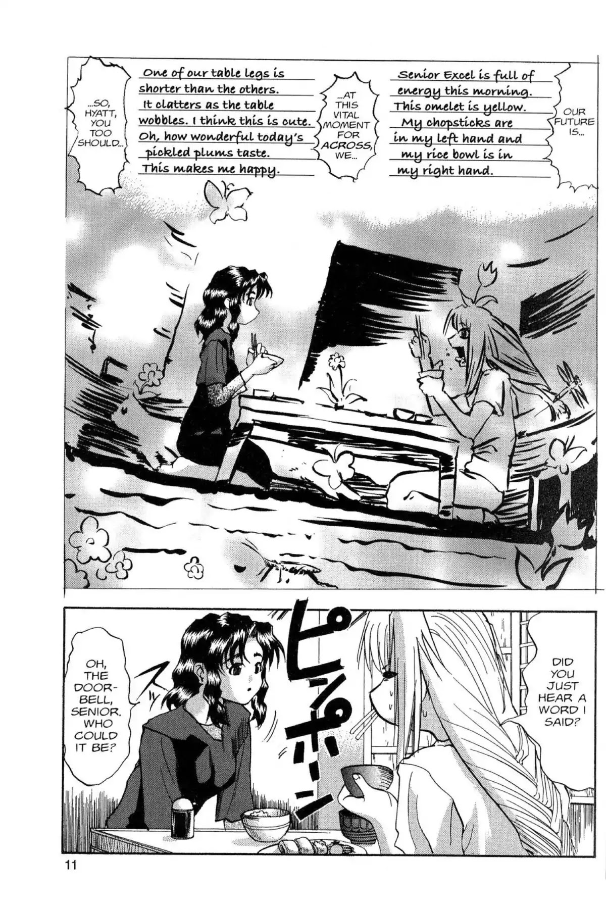 Excel Saga Chapter 8.1 page 11 - Vol.8 Mission 1: Hold Your Breath and Wait for Me