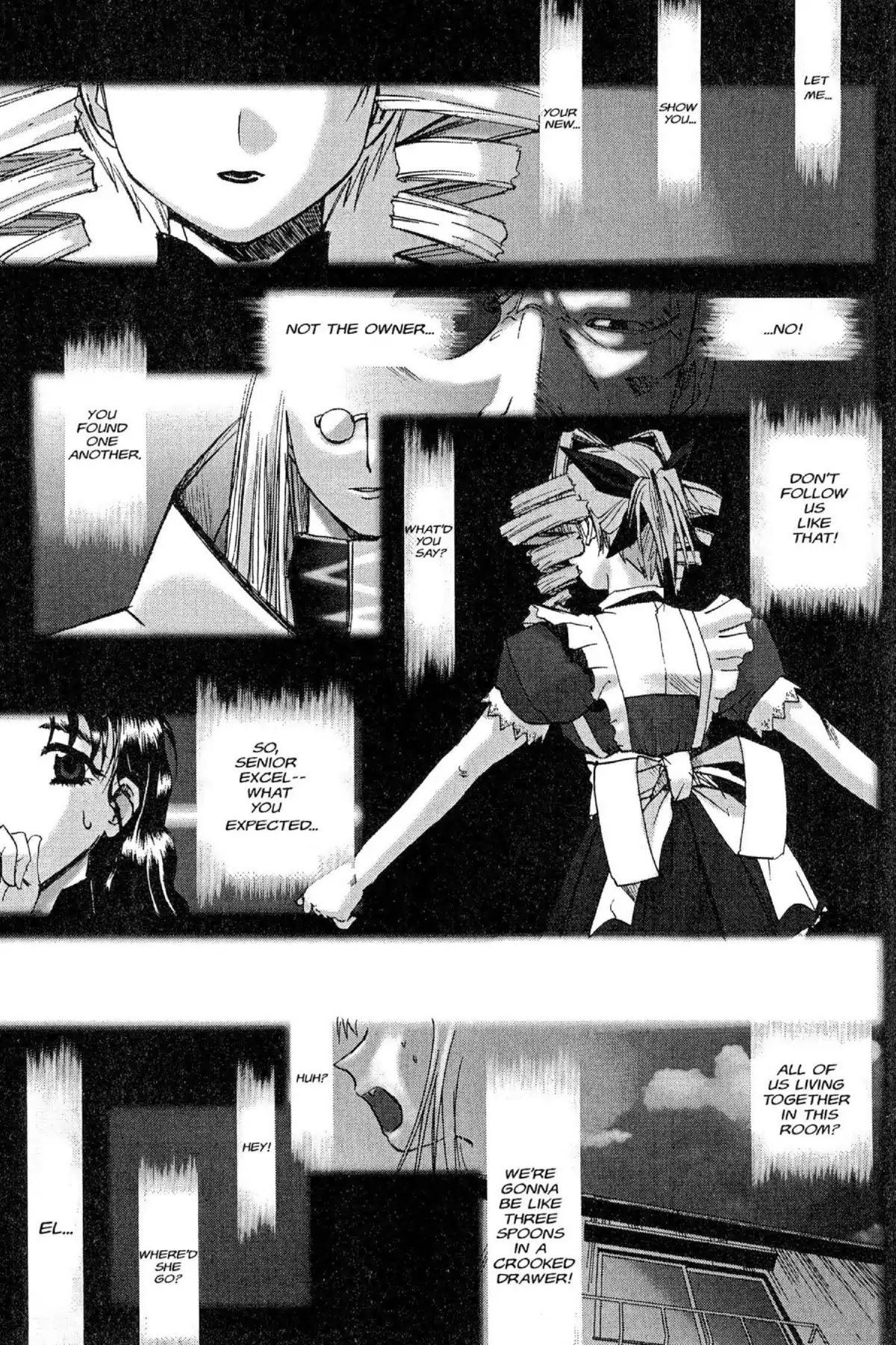 Excel Saga Chapter 8.3 page 1 - Vol.8 Mission 3: The Reality Called Illusion