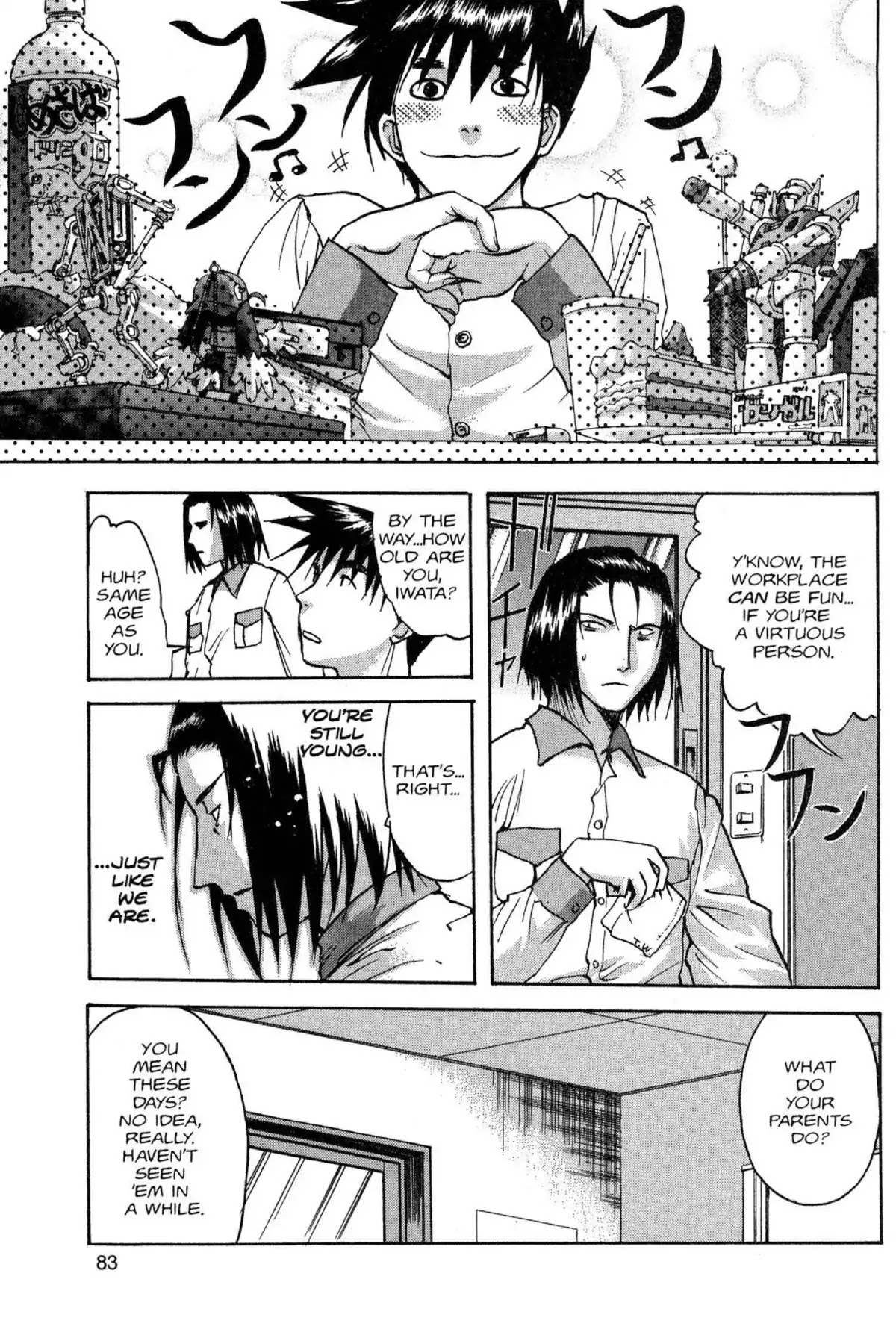 Excel Saga Chapter 8.4 page 17 - Vol.8 Mission 4: Farewell Leader