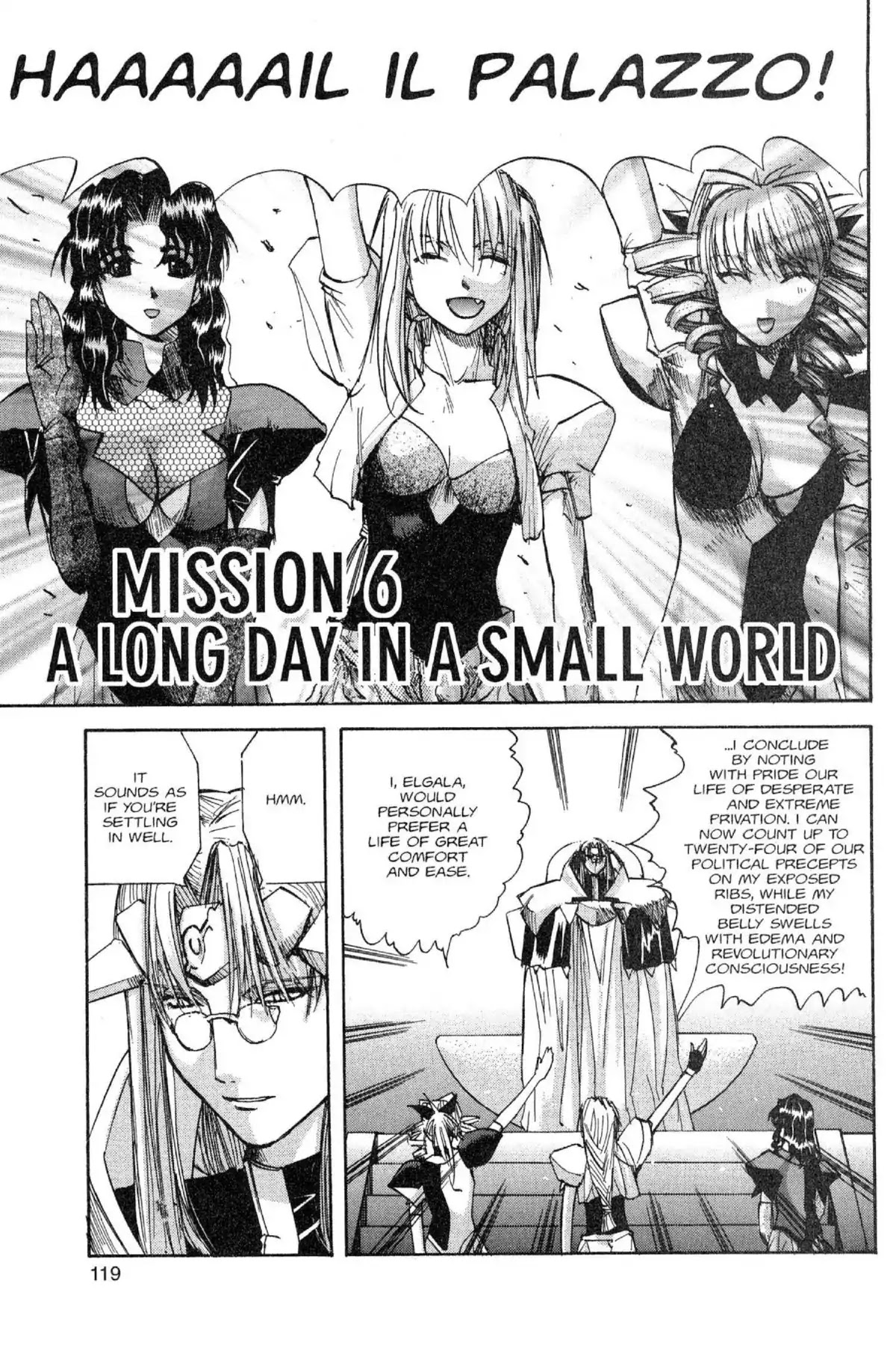 Excel Saga Chapter 8.6 page 3 - Vol.8 Mission 6: A Long Day in a Small World