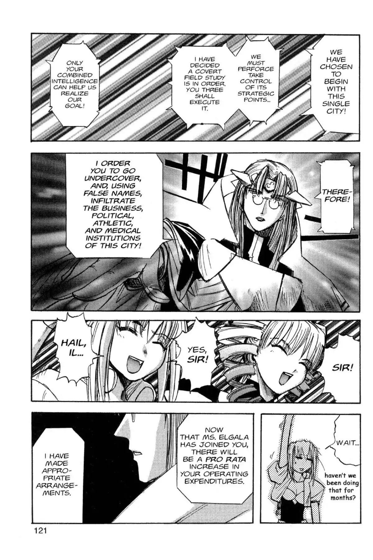 Excel Saga Chapter 8.6 page 5 - Vol.8 Mission 6: A Long Day in a Small World