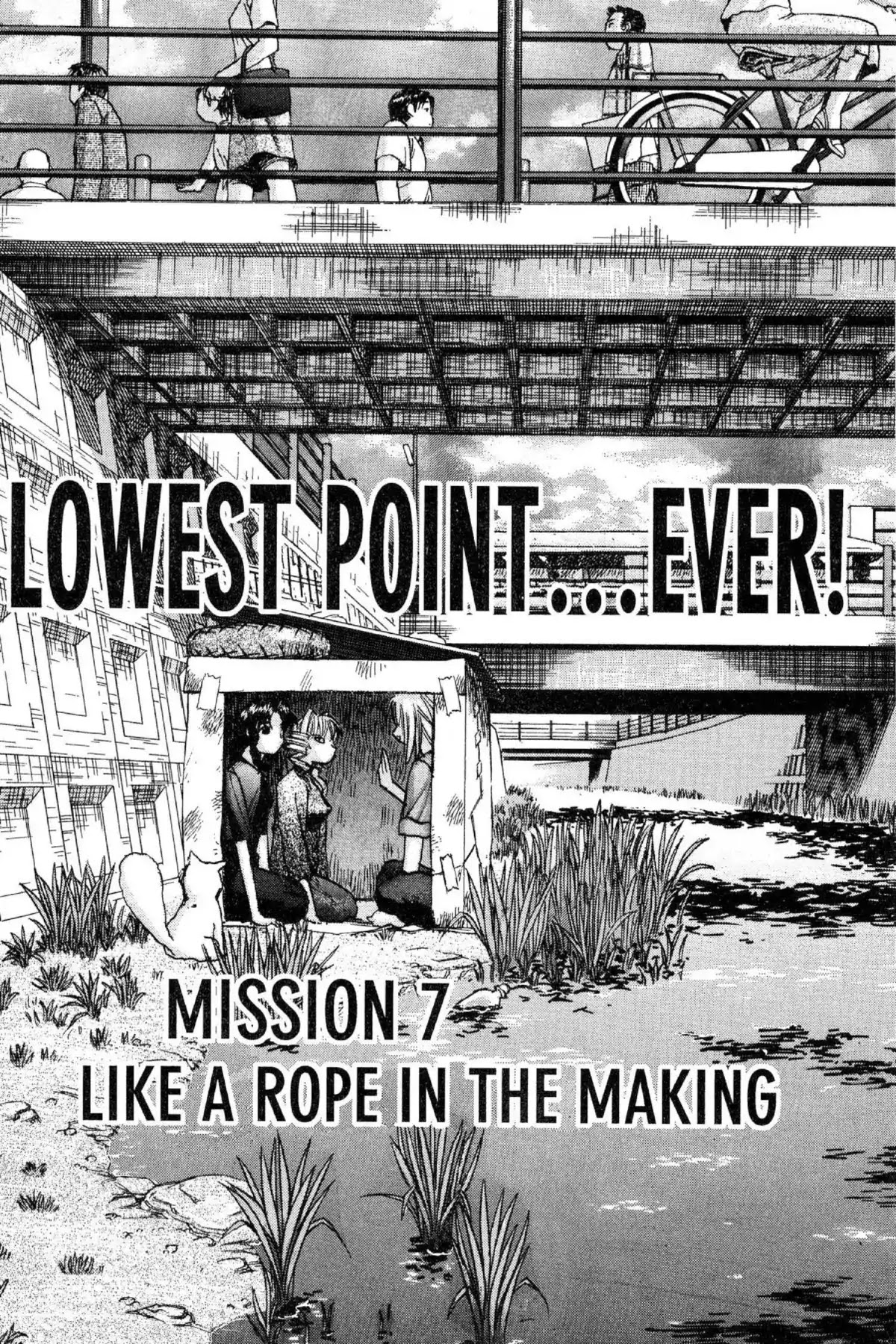 Excel Saga Chapter 8.7 page 2 - Vol.8 Mission 7: Like a Rope in the Making