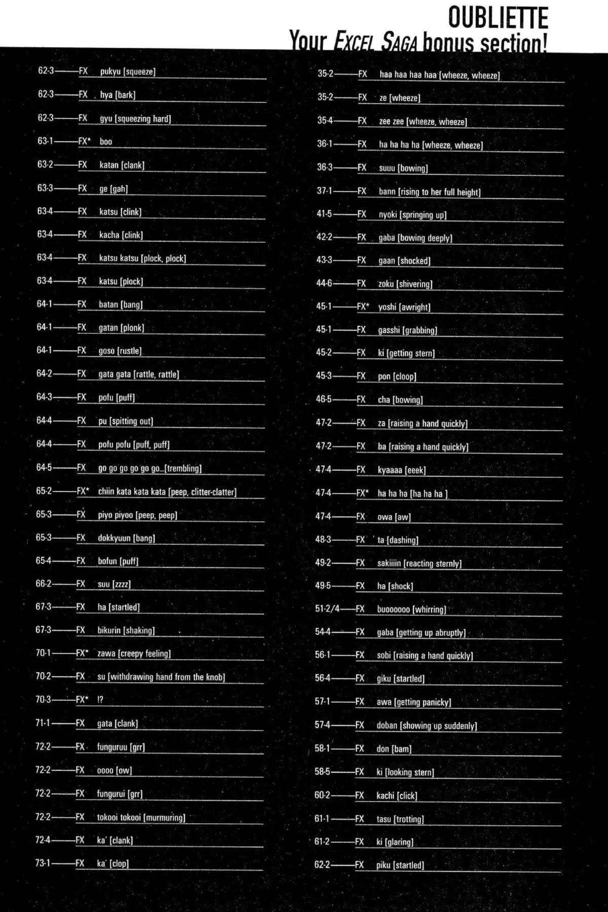 Excel Saga Chapter 8.8-5 page 3 - Vol.8 Oubliette (Excel Saga Bonus Section)