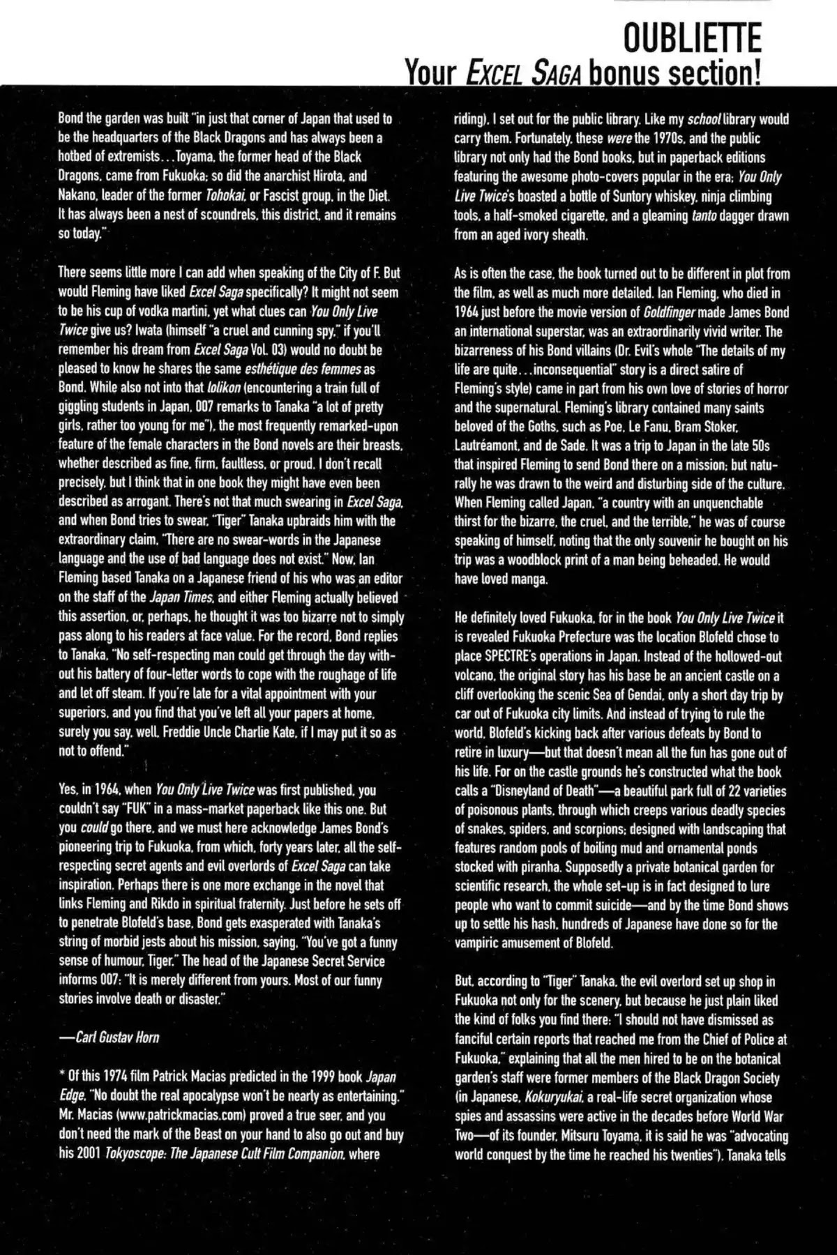 Excel Saga Chapter 9.5-5 page 9 - Vol.9 Oubliette (Excel Saga Bonus Section)