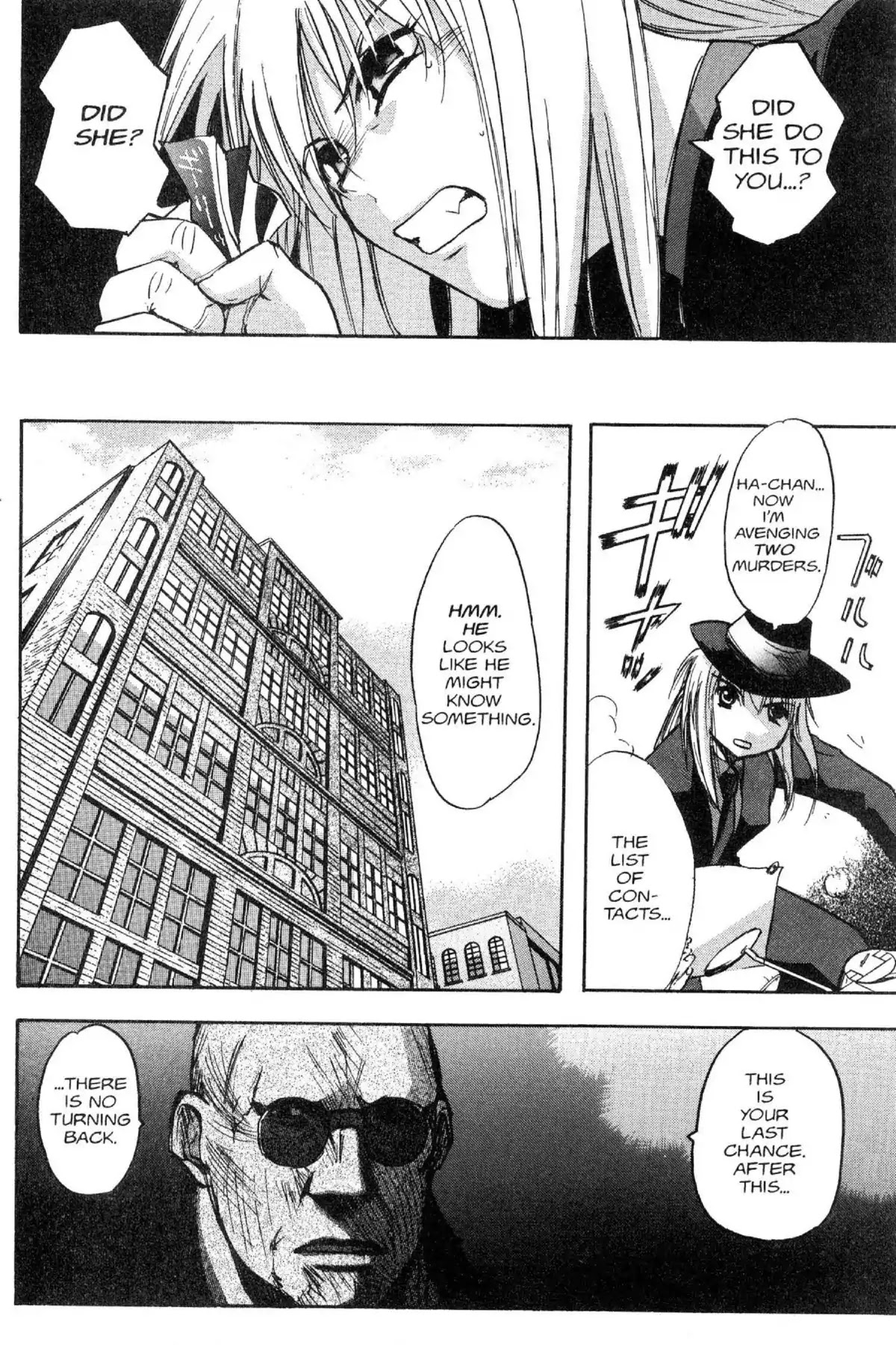 Excel Saga Chapter 9.8-6 page 18 - Vol.9 Outer Mission: The Wild West Detective Saw in the Midst of Smoke on the Water Various Cases of Midnight Murder in the Secret Trick Room While Dangerously Dancing at the Stray Sun Series Story