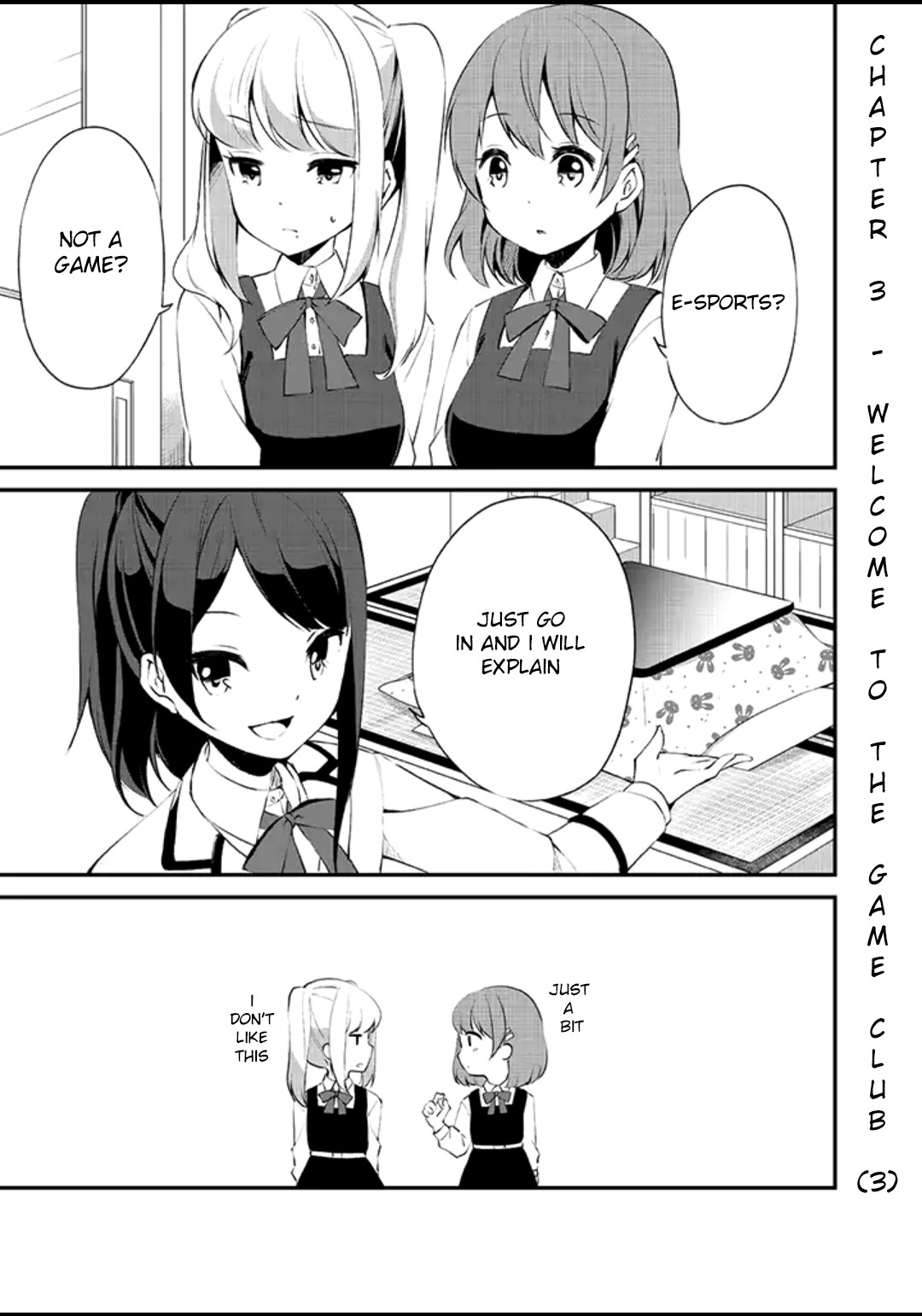 e×COM Haruoka gakuen game joshibu Chapter 3 page 1 - Chapter 3: Welcome to the Game Club (3)
