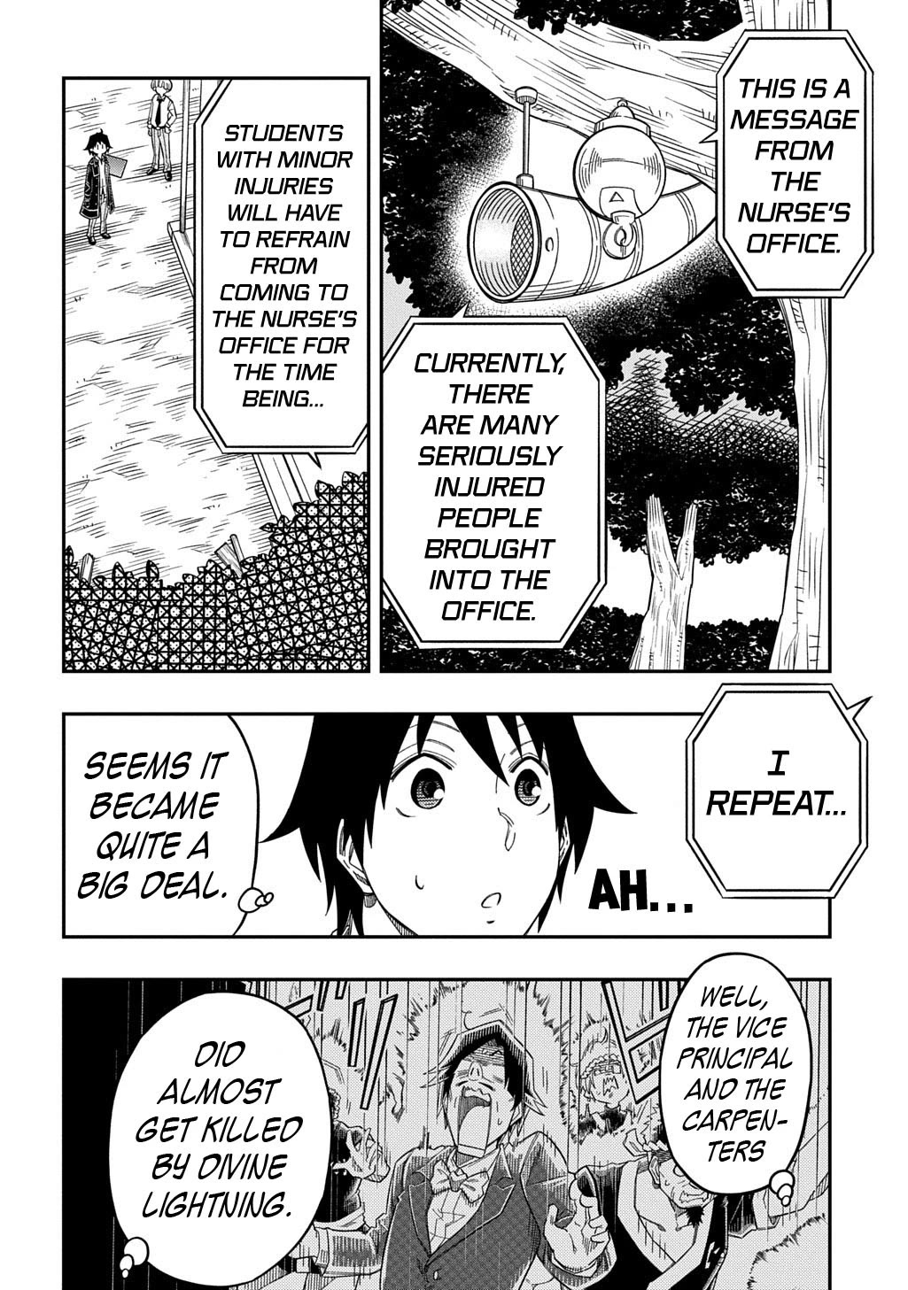 Exiled in a Class Trial for Poor Dexterity Chapter 28 page 5 - Chapter 28: Tragedy in the School Nurse's Office