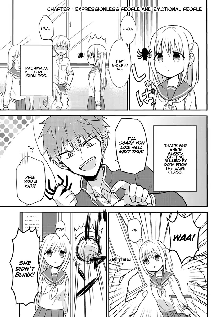 Expressionless Face Girl and Emotional Face Boy Chapter 1 page 2 - Chapter 1: Expressionless People and Emotional People