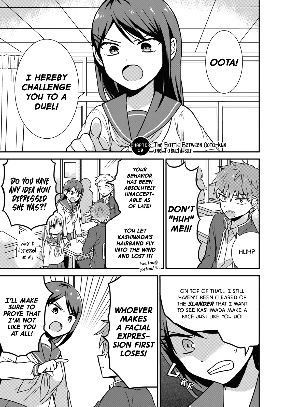 Expressionless Face Girl and Emotional Face Boy Chapter 10 page 2 - Chapter 10: The Battle Between Oota-Kun and Tabuchi-san