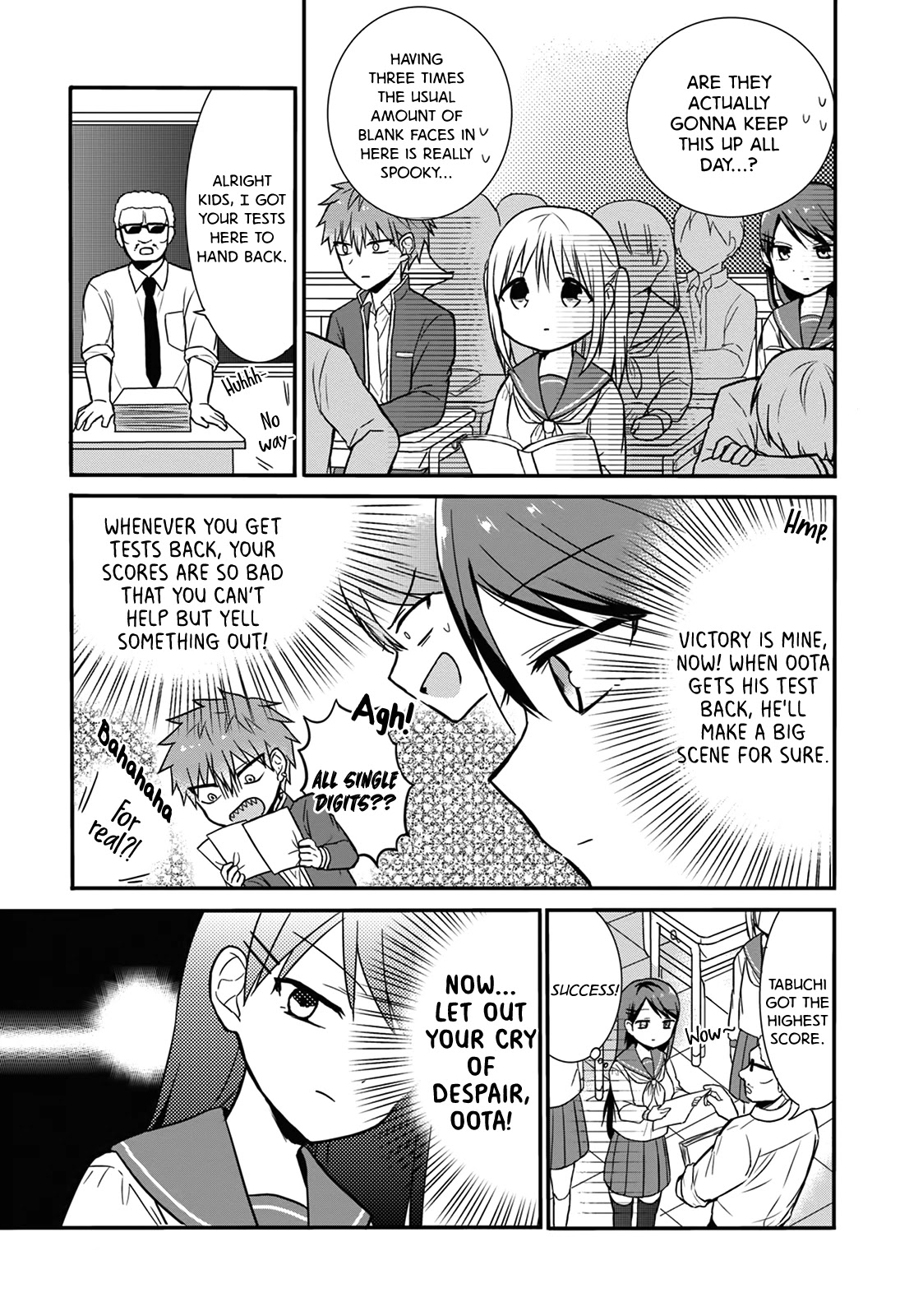 Expressionless Face Girl and Emotional Face Boy Chapter 10 page 4 - Chapter 10: The Battle Between Oota-Kun and Tabuchi-san