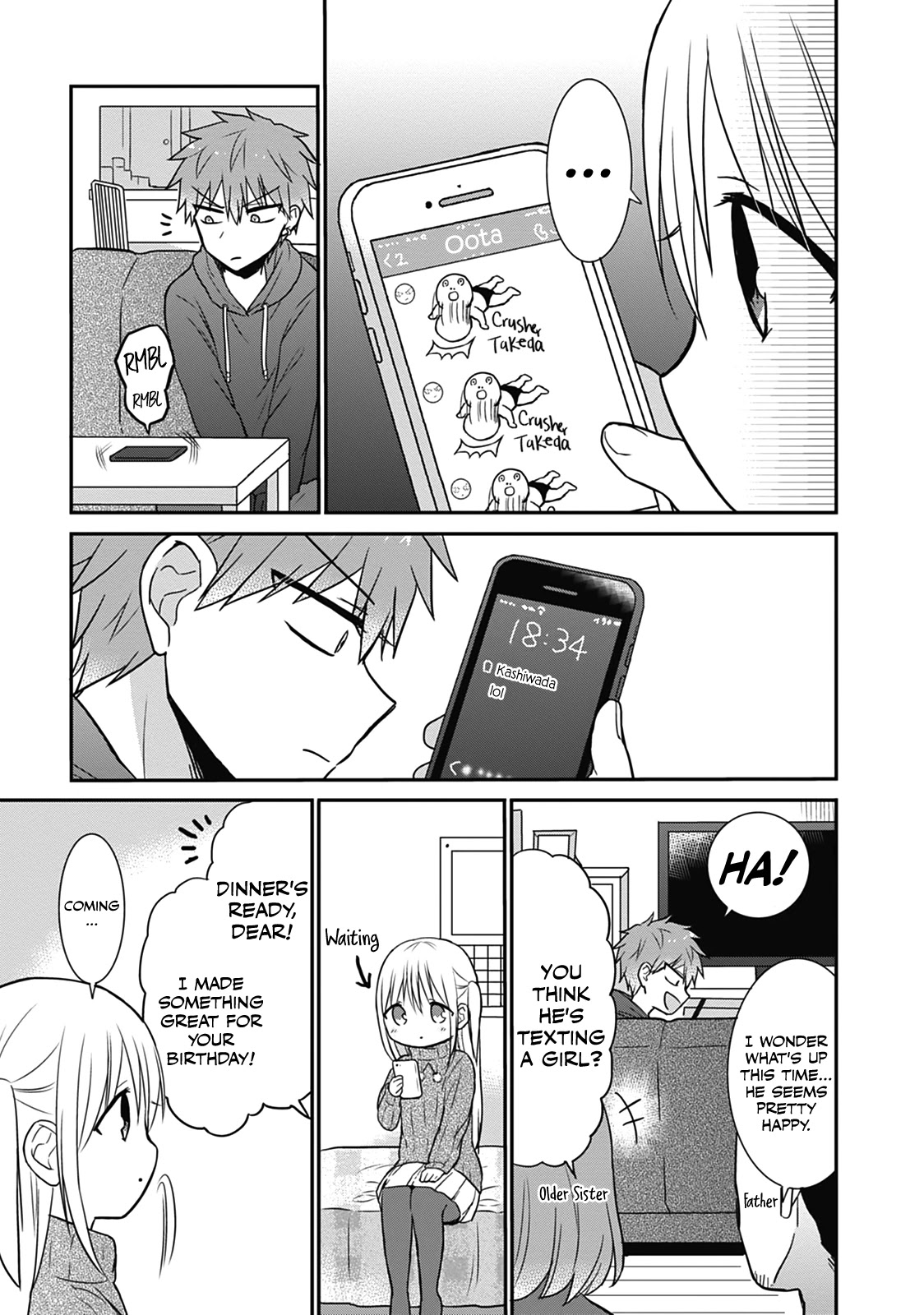 Expressionless Face Girl and Emotional Face Boy Chapter 14 page 10 - Chapter 14: Kashiwada-san's Birthday