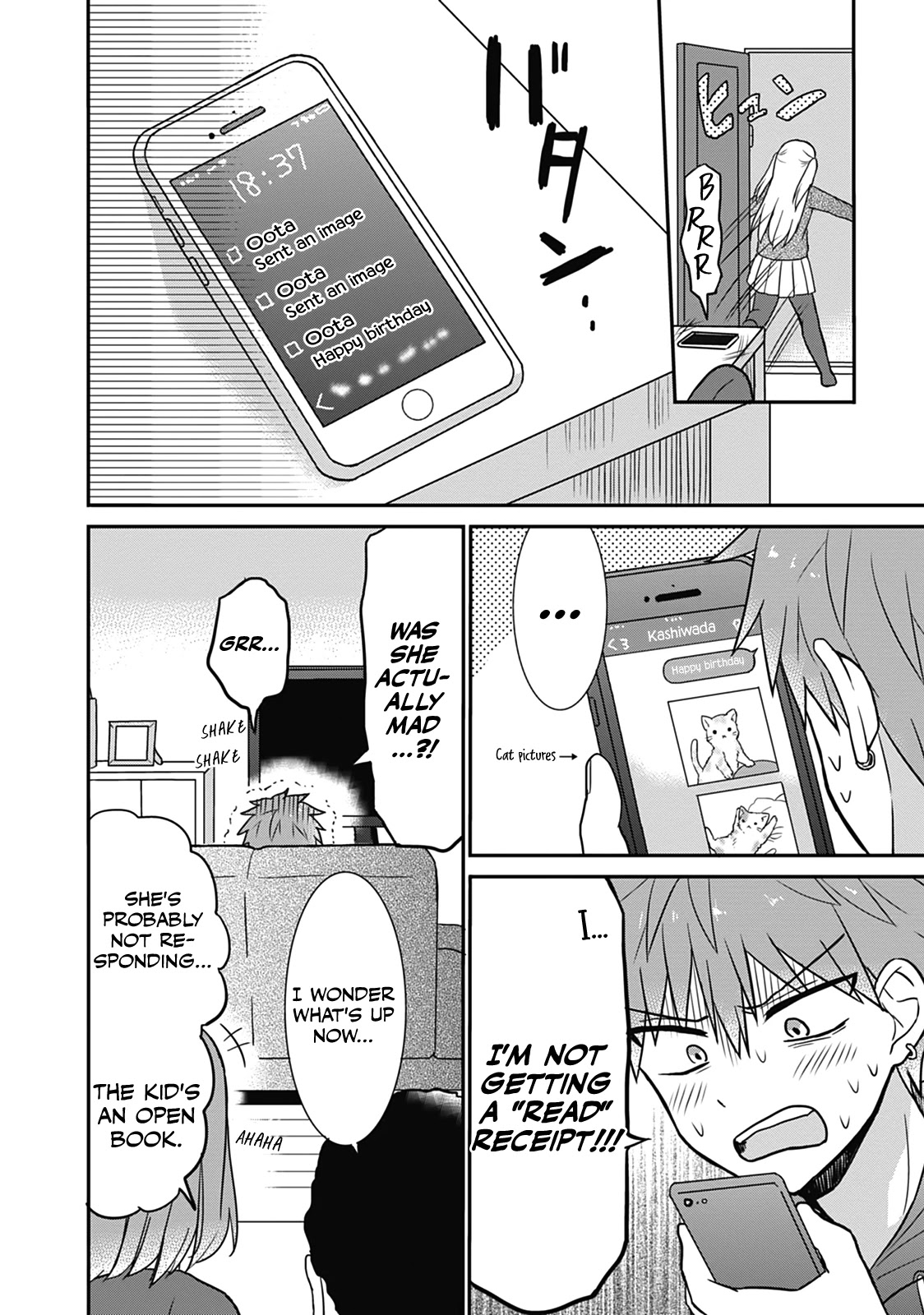 Expressionless Face Girl and Emotional Face Boy Chapter 14 page 11 - Chapter 14: Kashiwada-san's Birthday