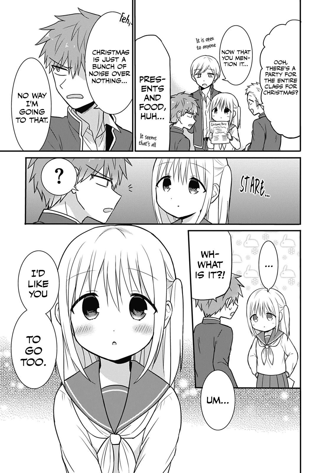 Expressionless Face Girl and Emotional Face Boy Chapter 15 page 3 - Chapter 15: Oota-kun and Christmas