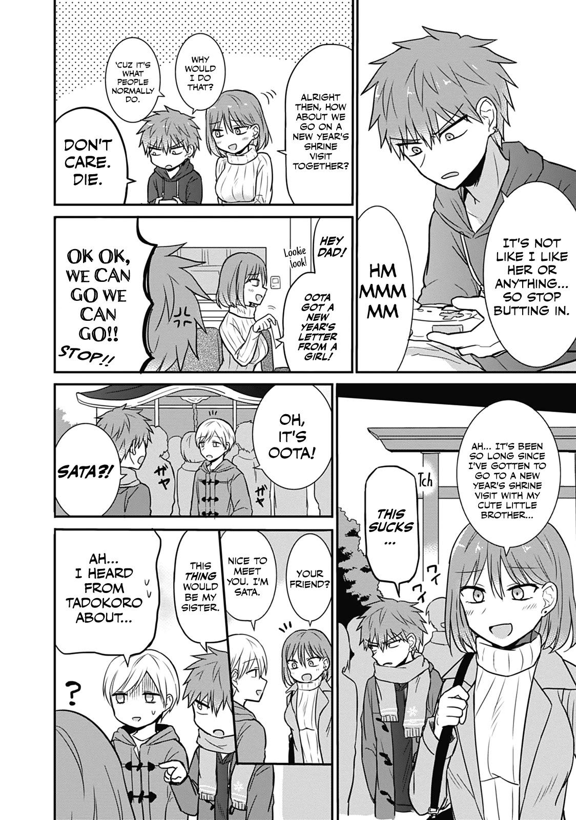 Expressionless Face Girl and Emotional Face Boy Chapter 16 page 4 - Chapter 16: Oota-kun's New Year