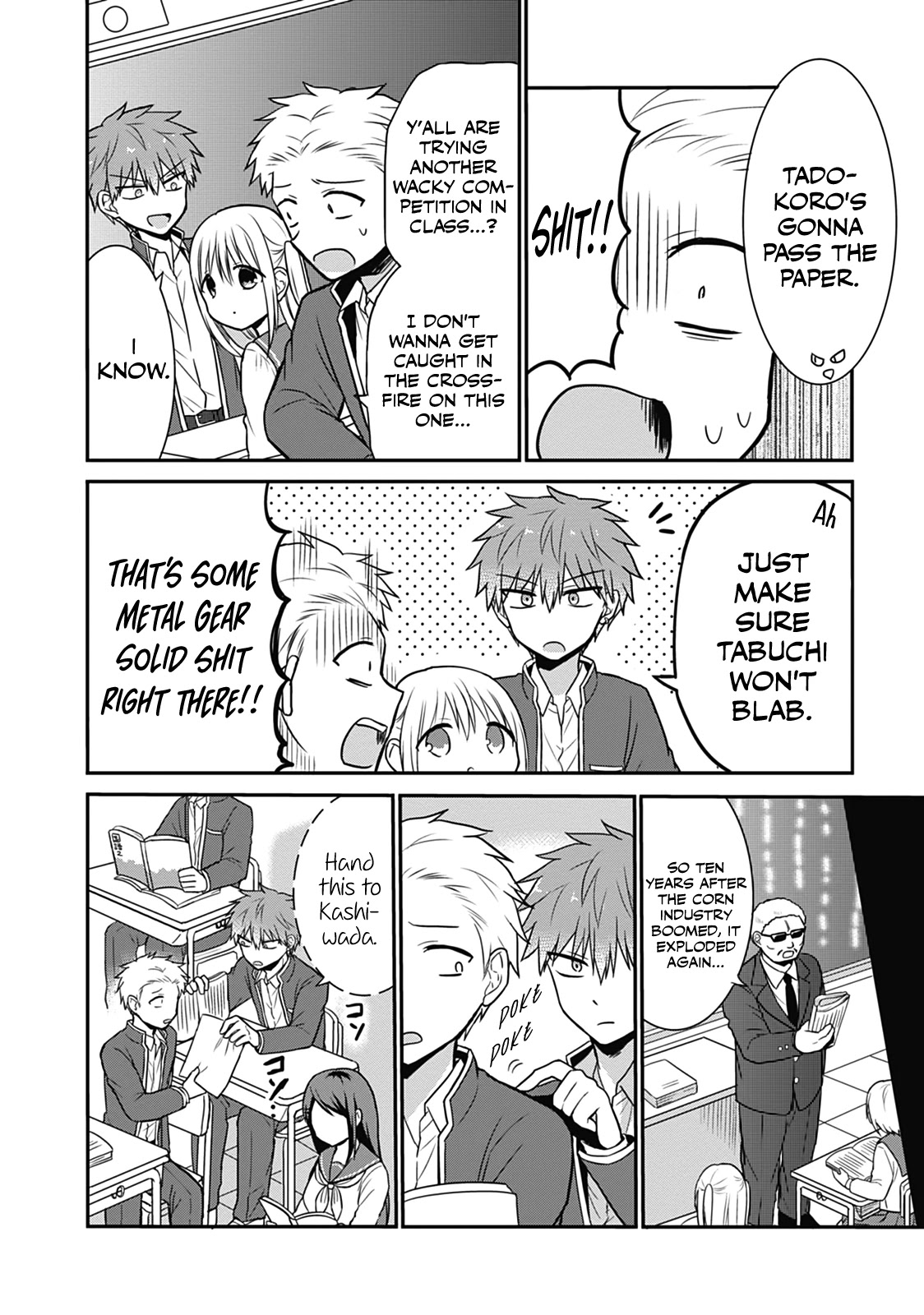 Expressionless Face Girl and Emotional Face Boy Chapter 18 page 4 - Chapter 18: Tadokoro-kun's Despair