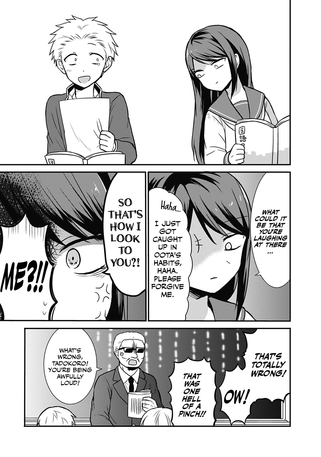 Expressionless Face Girl and Emotional Face Boy Chapter 18 page 7 - Chapter 18: Tadokoro-kun's Despair