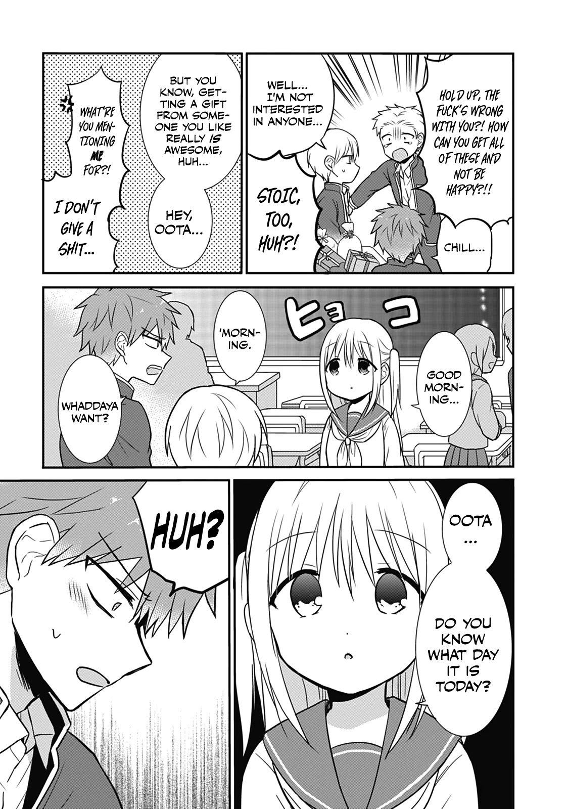 Expressionless Face Girl and Emotional Face Boy Chapter 19 page 3 - Chapter 19: Kashiwada-san and Valentine's Day