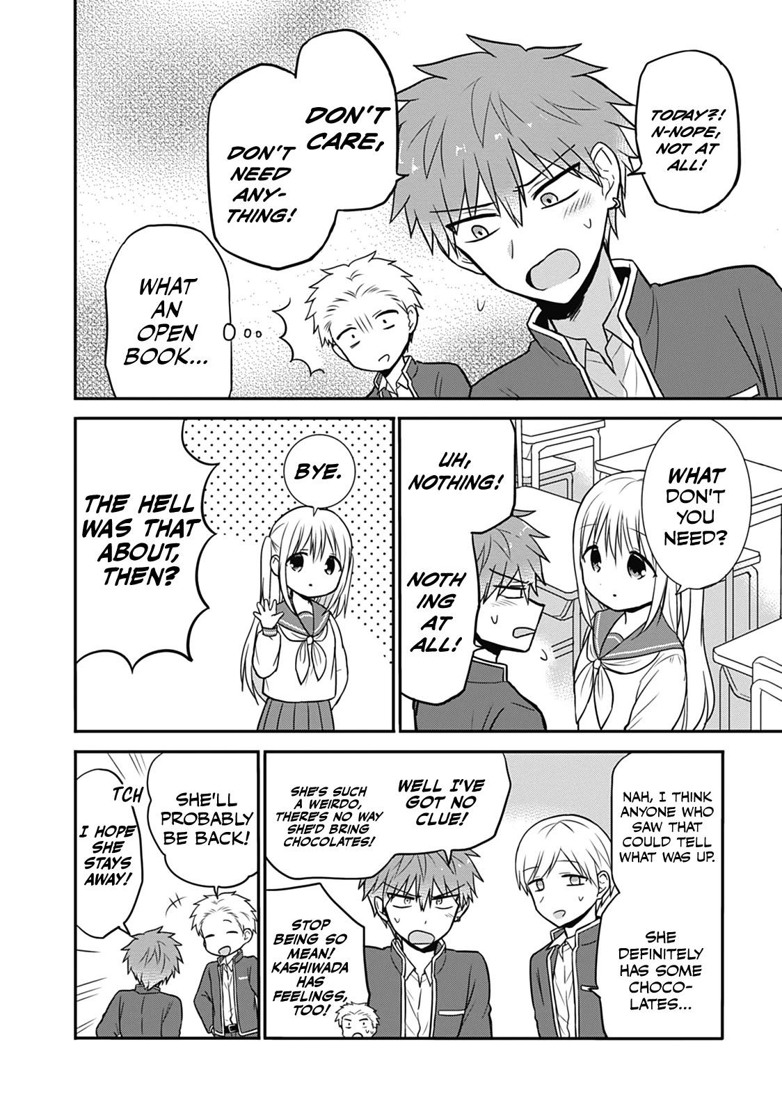 Expressionless Face Girl and Emotional Face Boy Chapter 19 page 4 - Chapter 19: Kashiwada-san and Valentine's Day