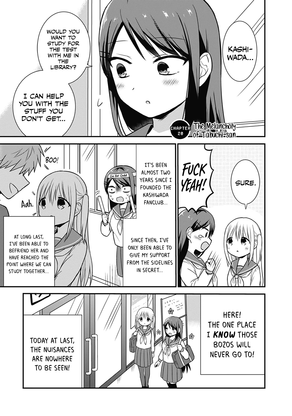 Expressionless Face Girl and Emotional Face Boy Chapter 20 page 1 - Chapter 20: The Melancholy of Tabuchi-san
