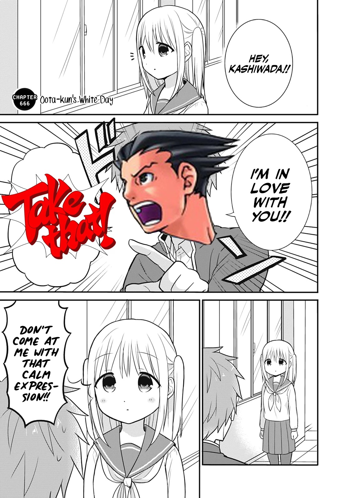Expressionless Face Girl and Emotional Face Boy Chapter 21 page 12 - Chapter 21: Oota-kun's White Day