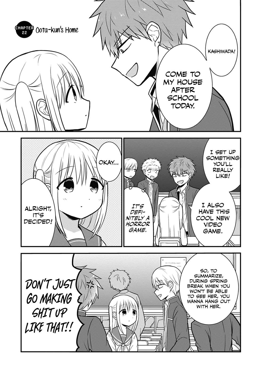 Expressionless Face Girl and Emotional Face Boy Chapter 22 page 1 - Chapter 22: Oota-kun's Home