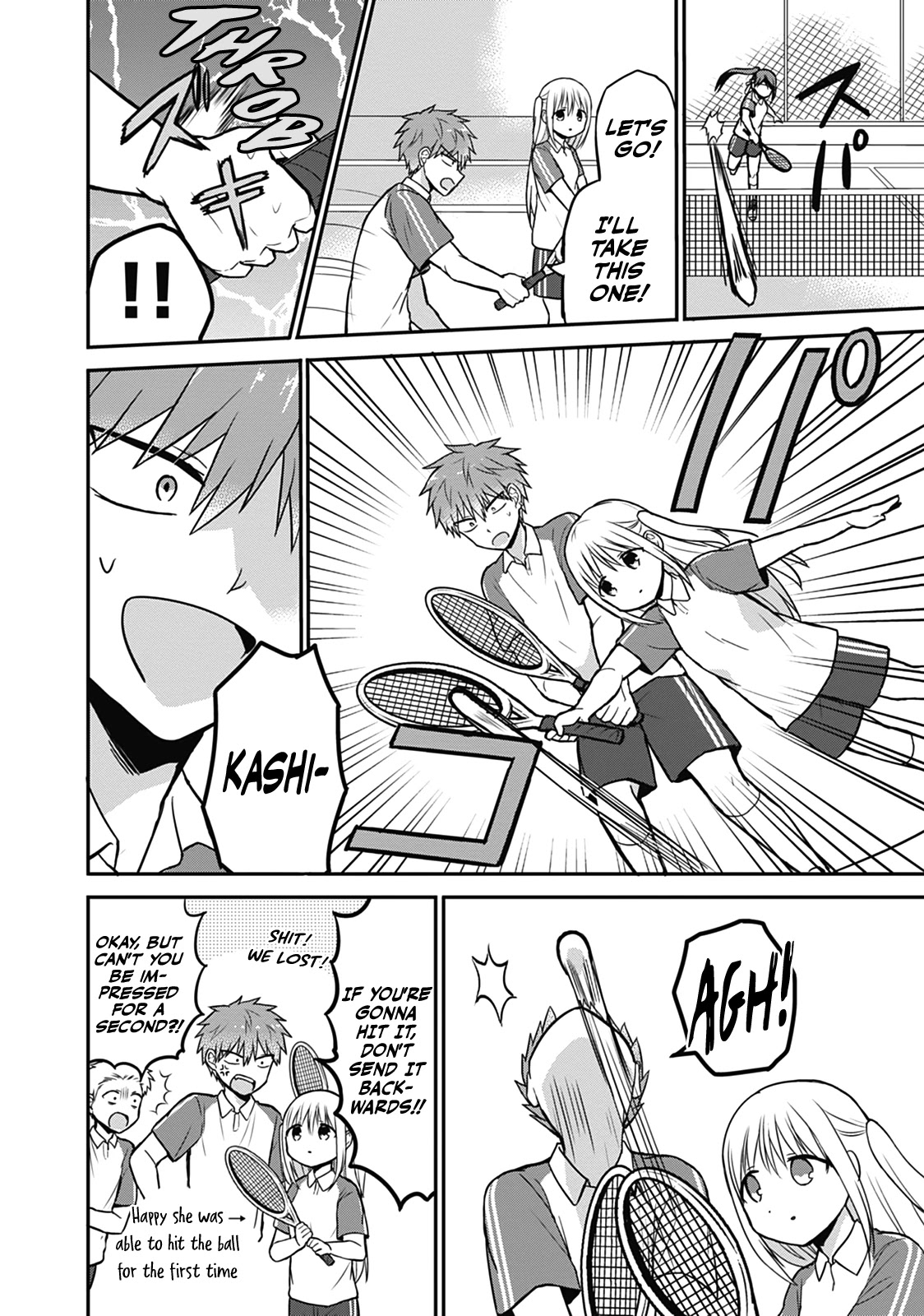 Expressionless Face Girl and Emotional Face Boy Chapter 24 page 10 - Chapter 24: Kashiwada-san and Oota-kun Play Tennis