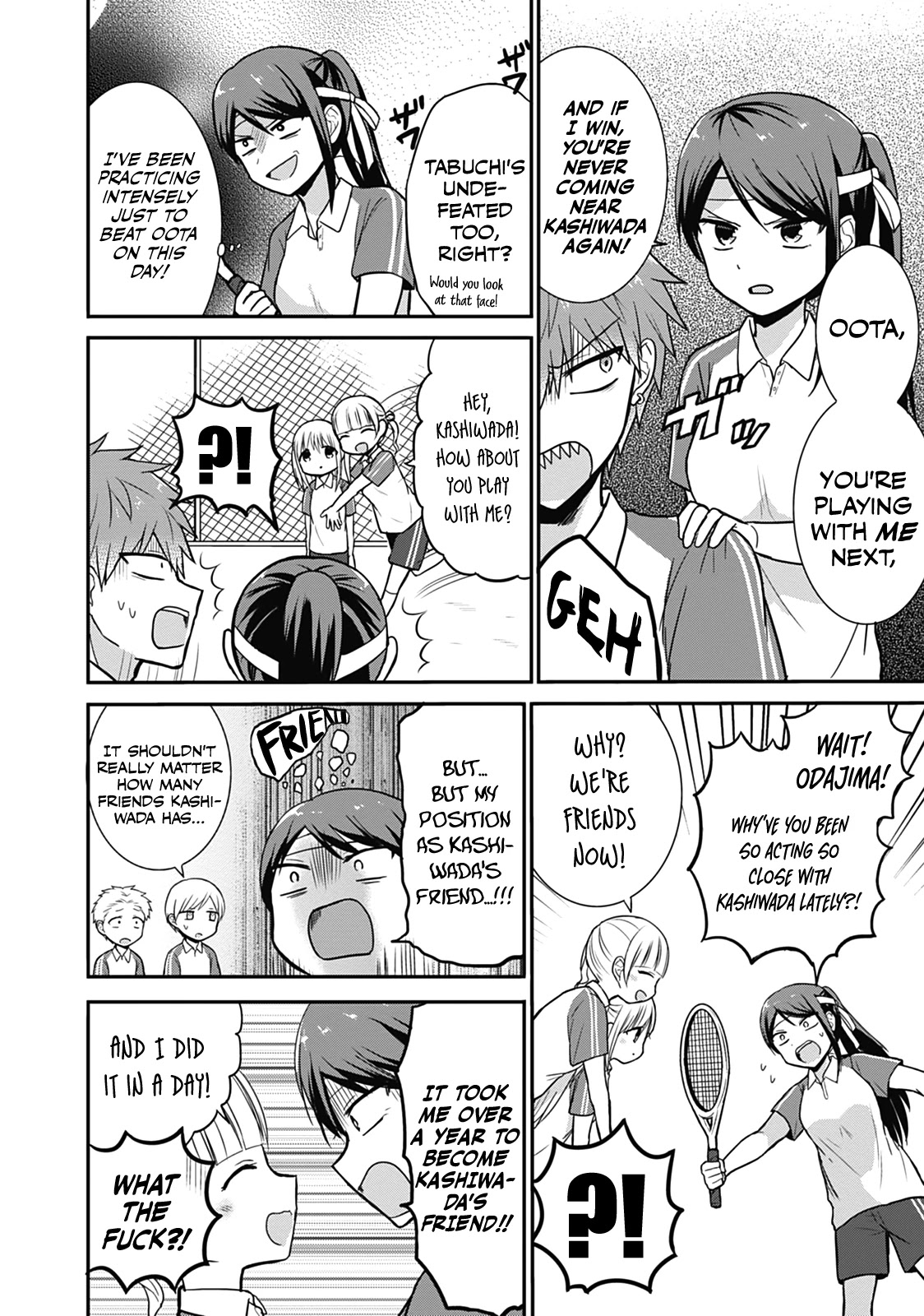 Expressionless Face Girl and Emotional Face Boy Chapter 24 page 2 - Chapter 24: Kashiwada-san and Oota-kun Play Tennis
